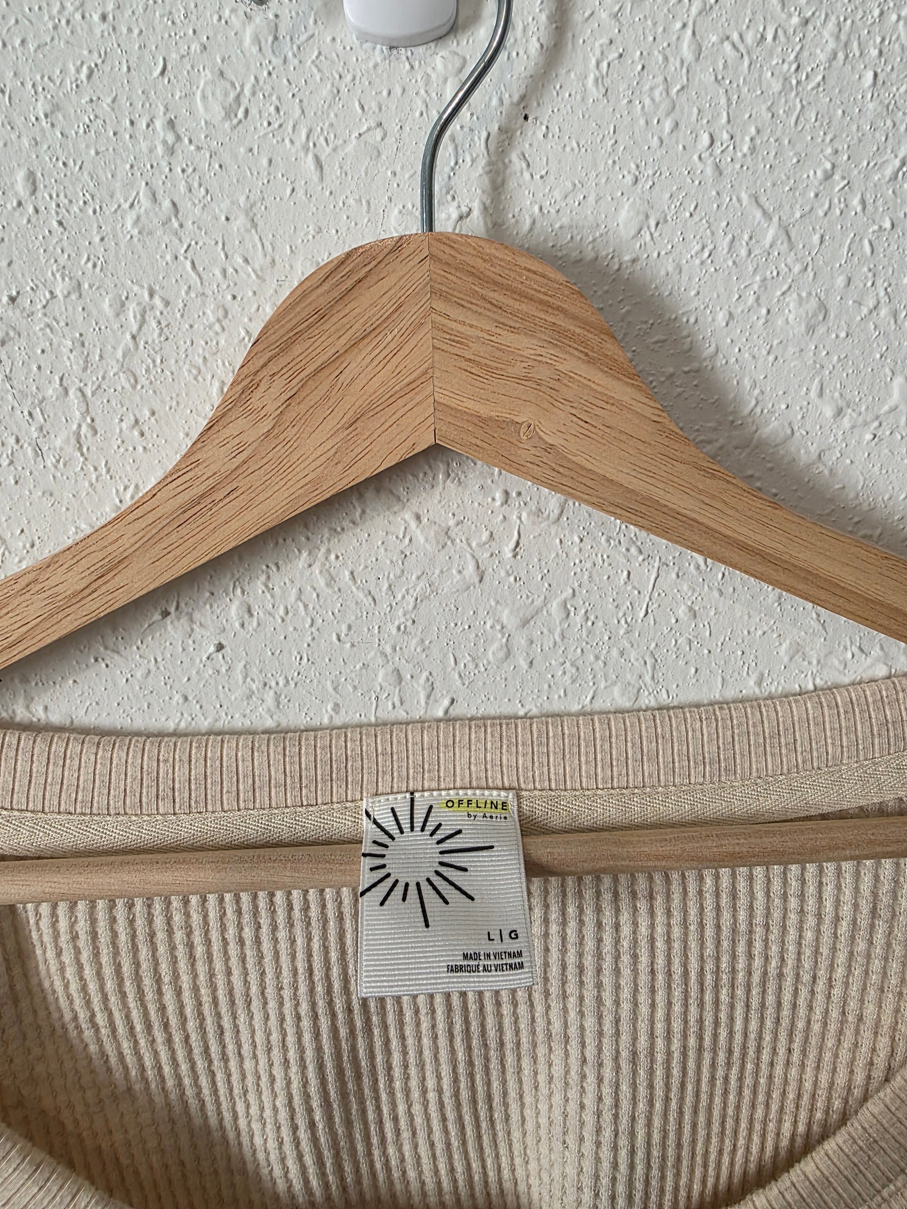 Aerie Oversized Waffle Tee (L)