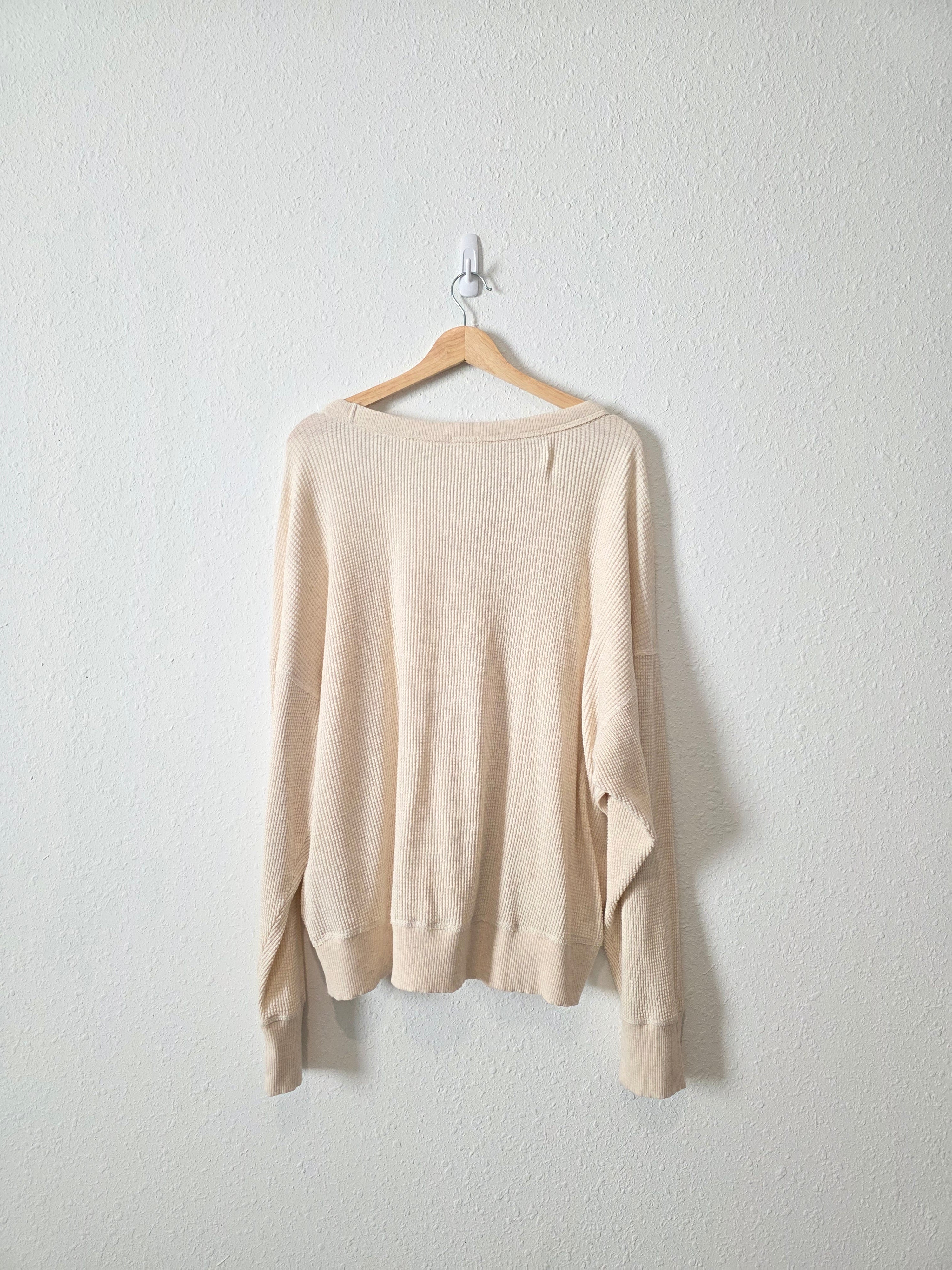 Aerie Oversized Waffle Tee (L)