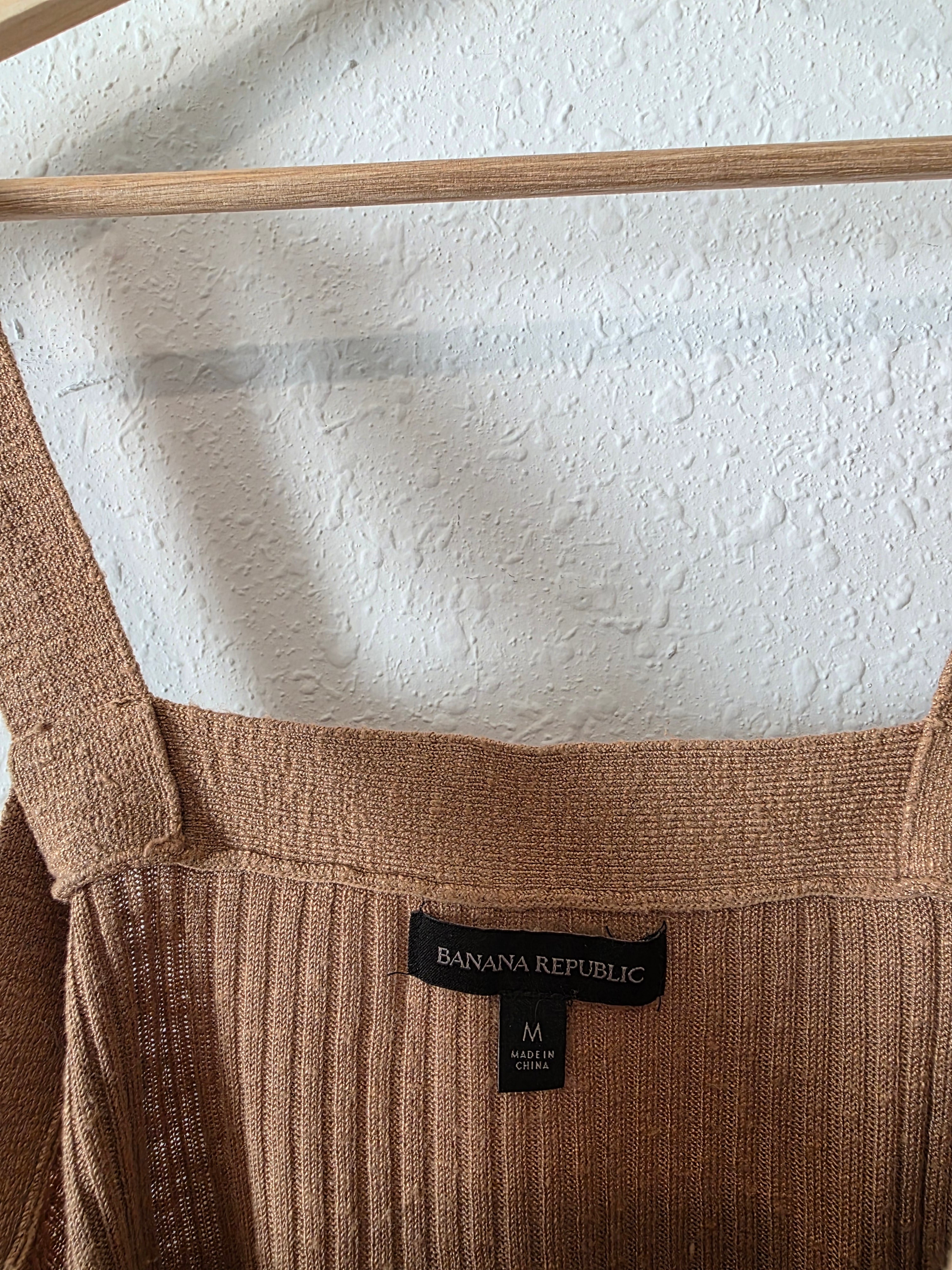 Banana Republic Brown Ribbed Tank (M)