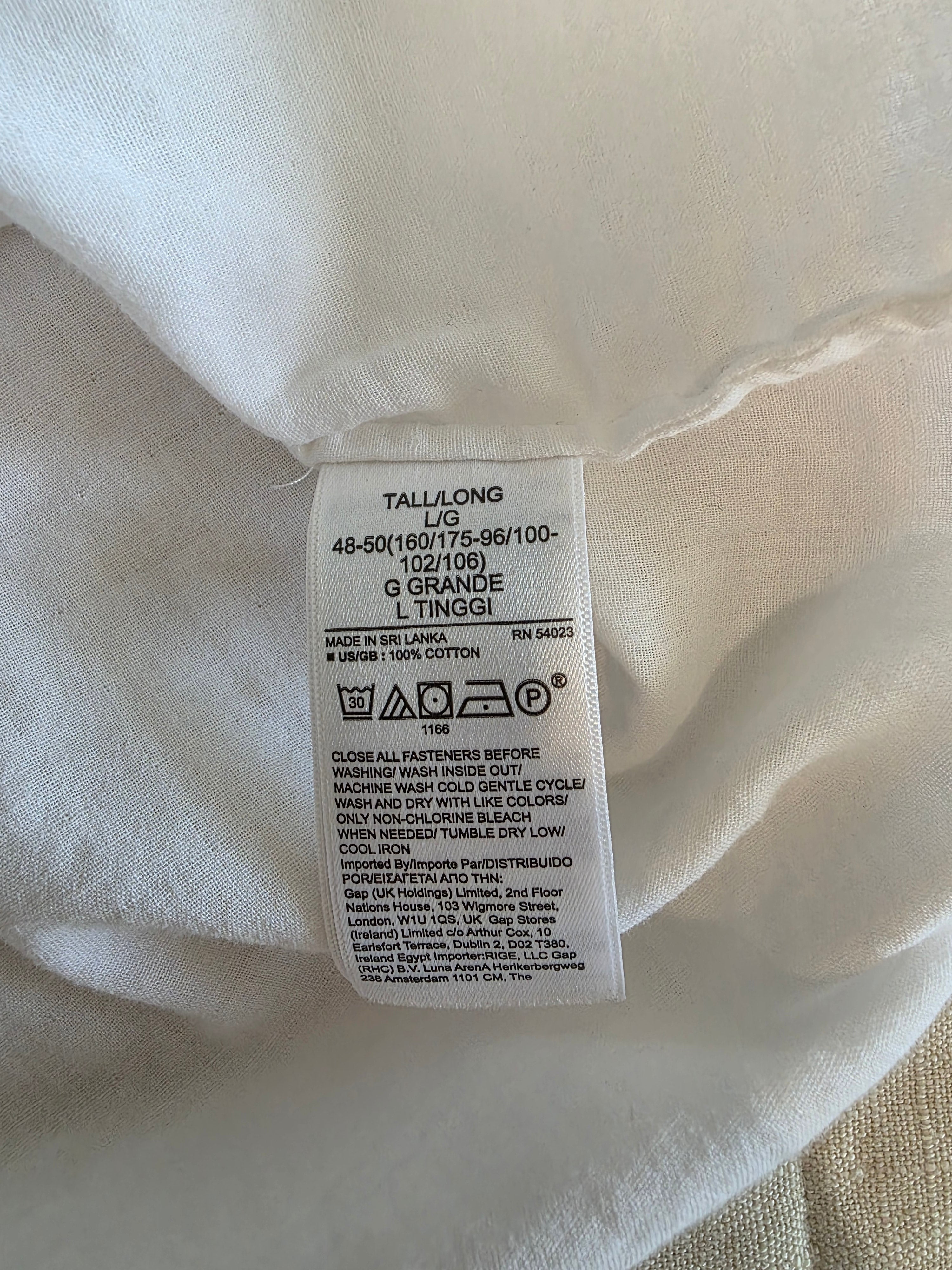 Banana Republic White Cotton Top (L)