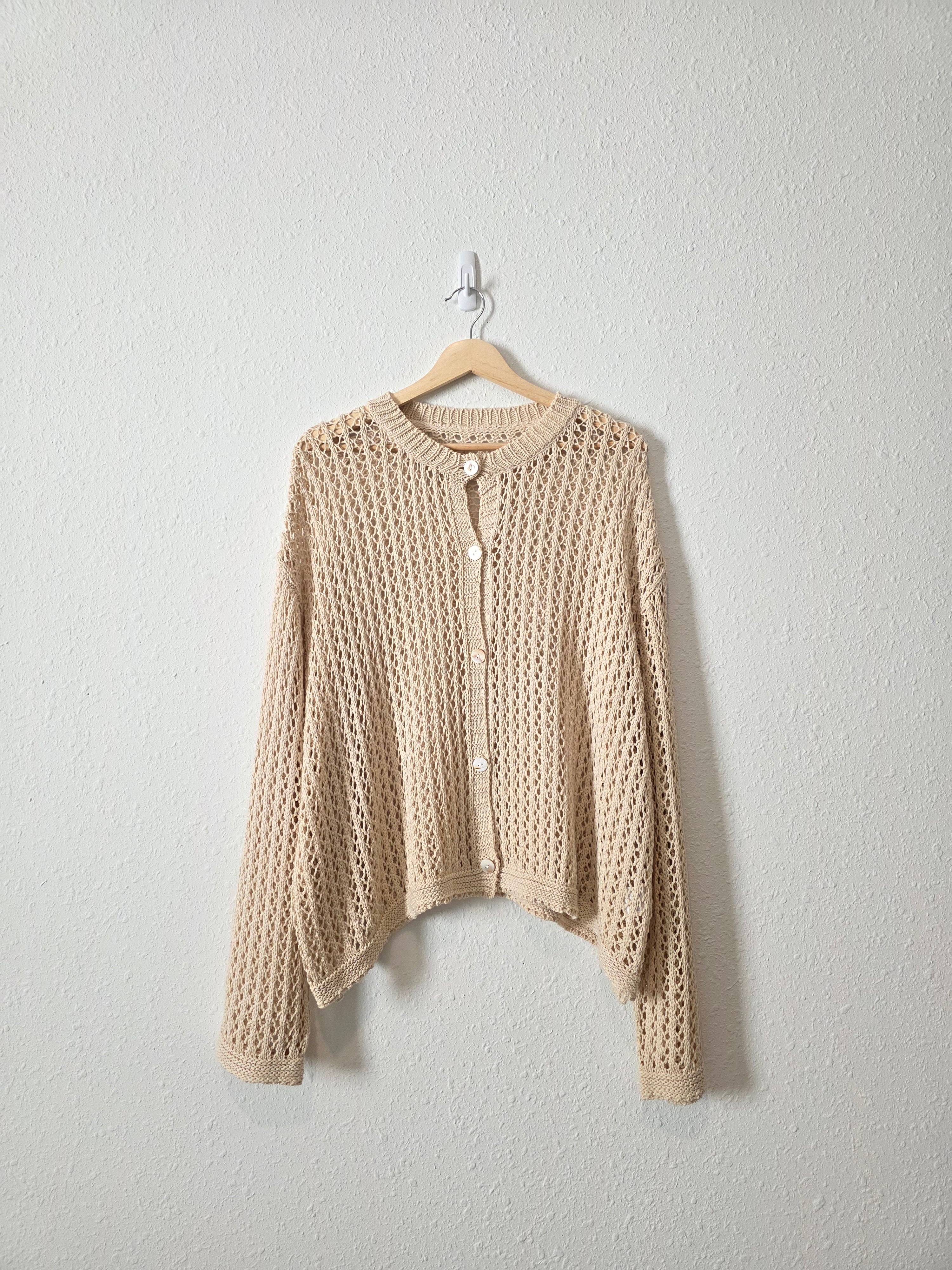 Crochet Knit Cardigan (2X)