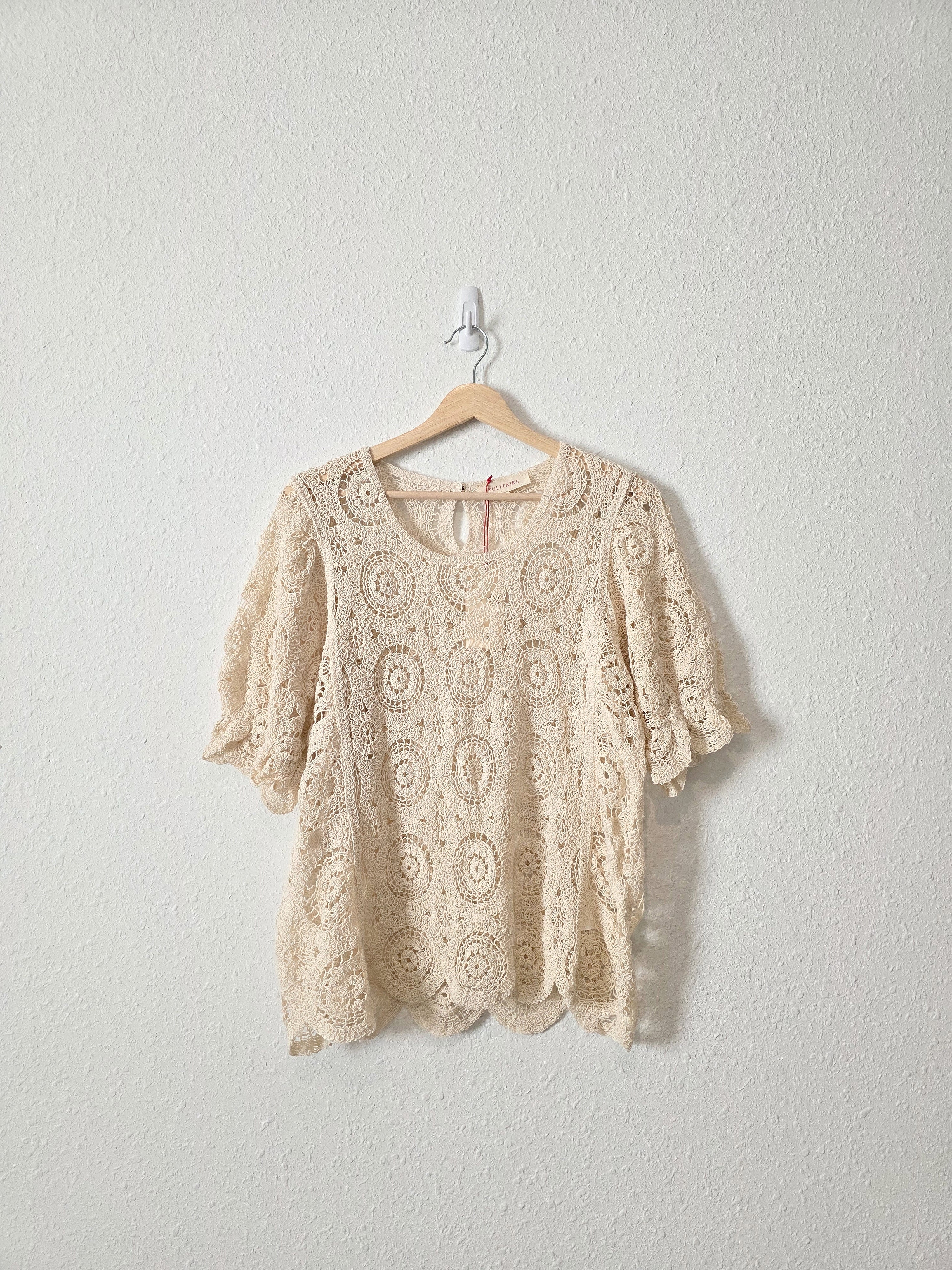 NEW Crochet Knit Blouse (XL)