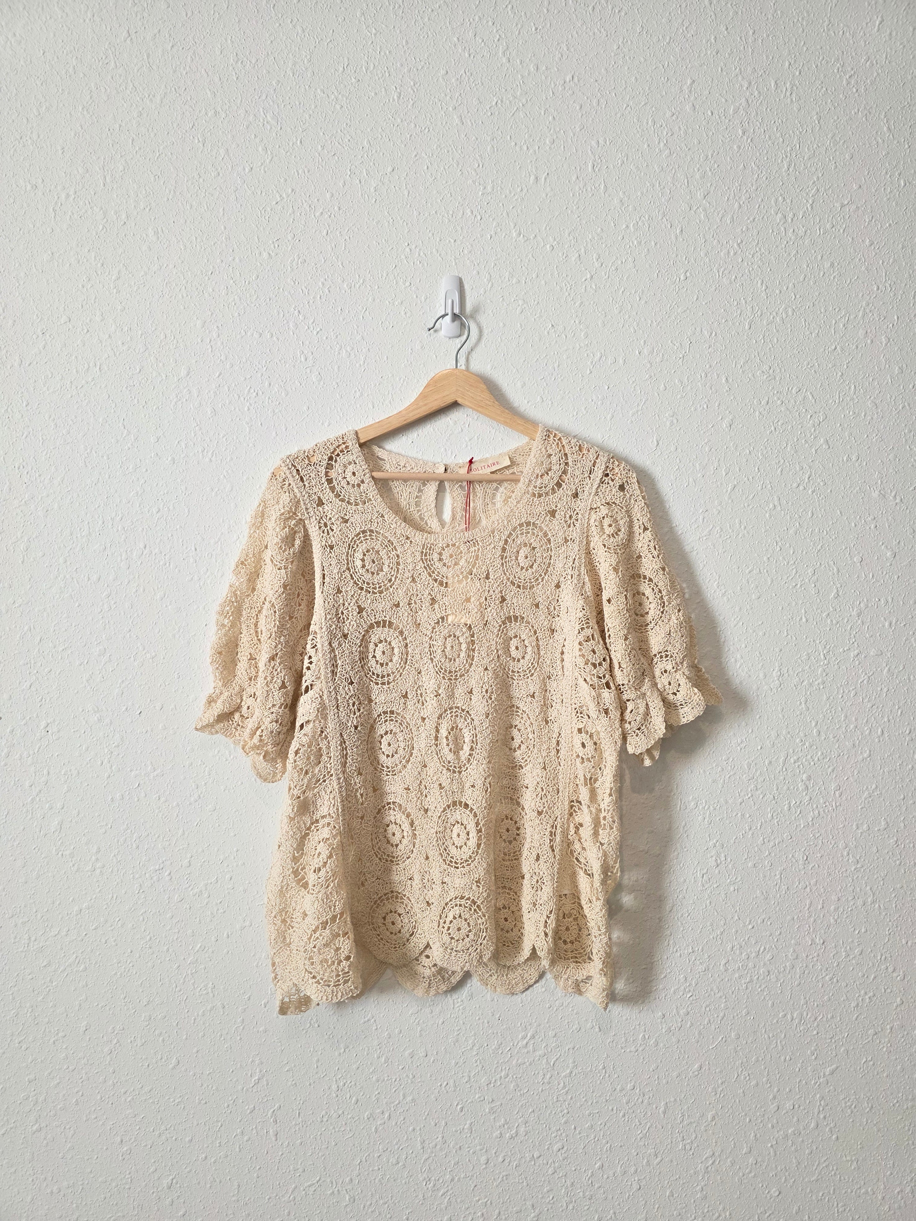 NEW Crochet Knit Blouse (XL)