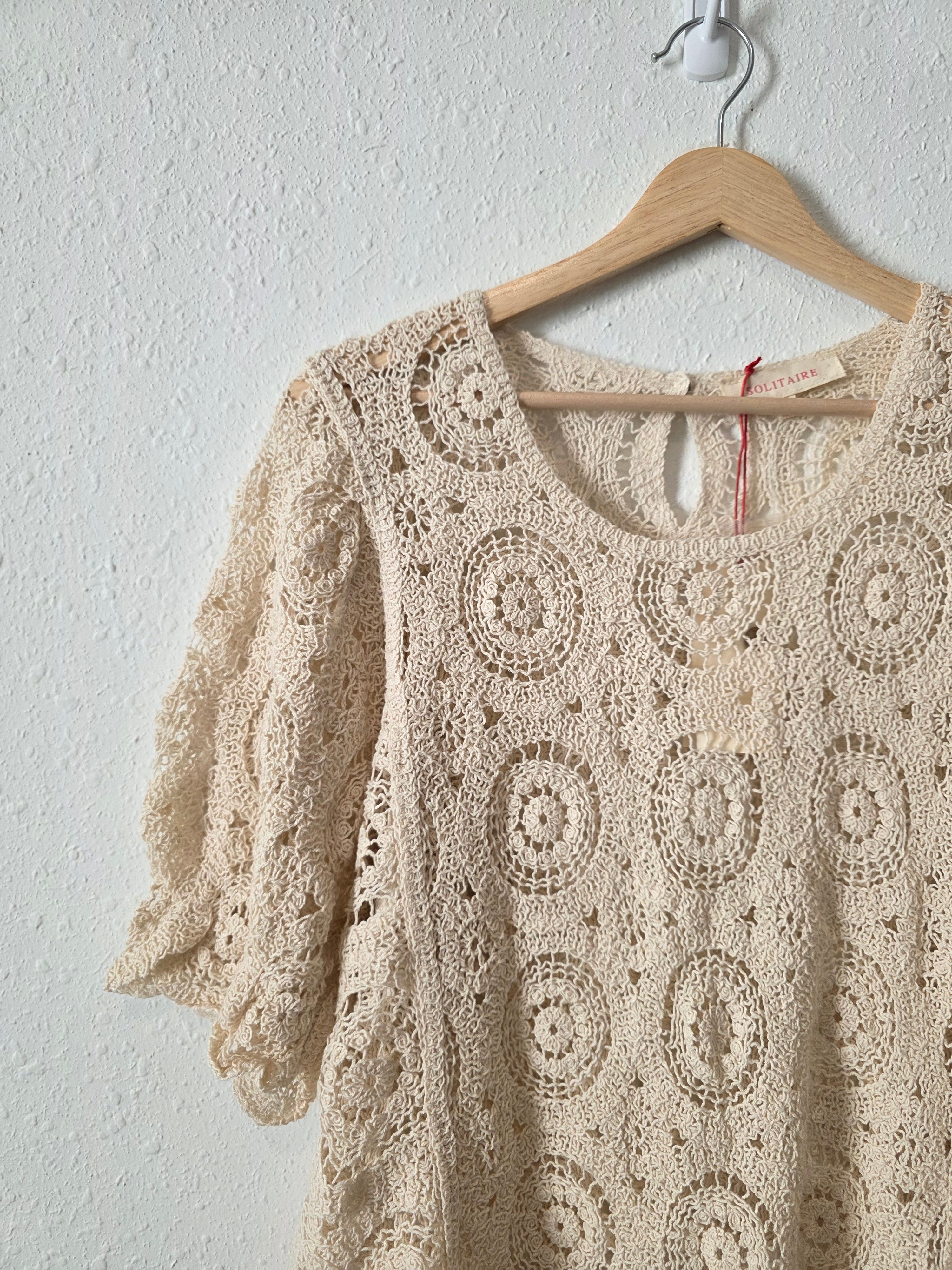 NEW Crochet Knit Blouse (XL)