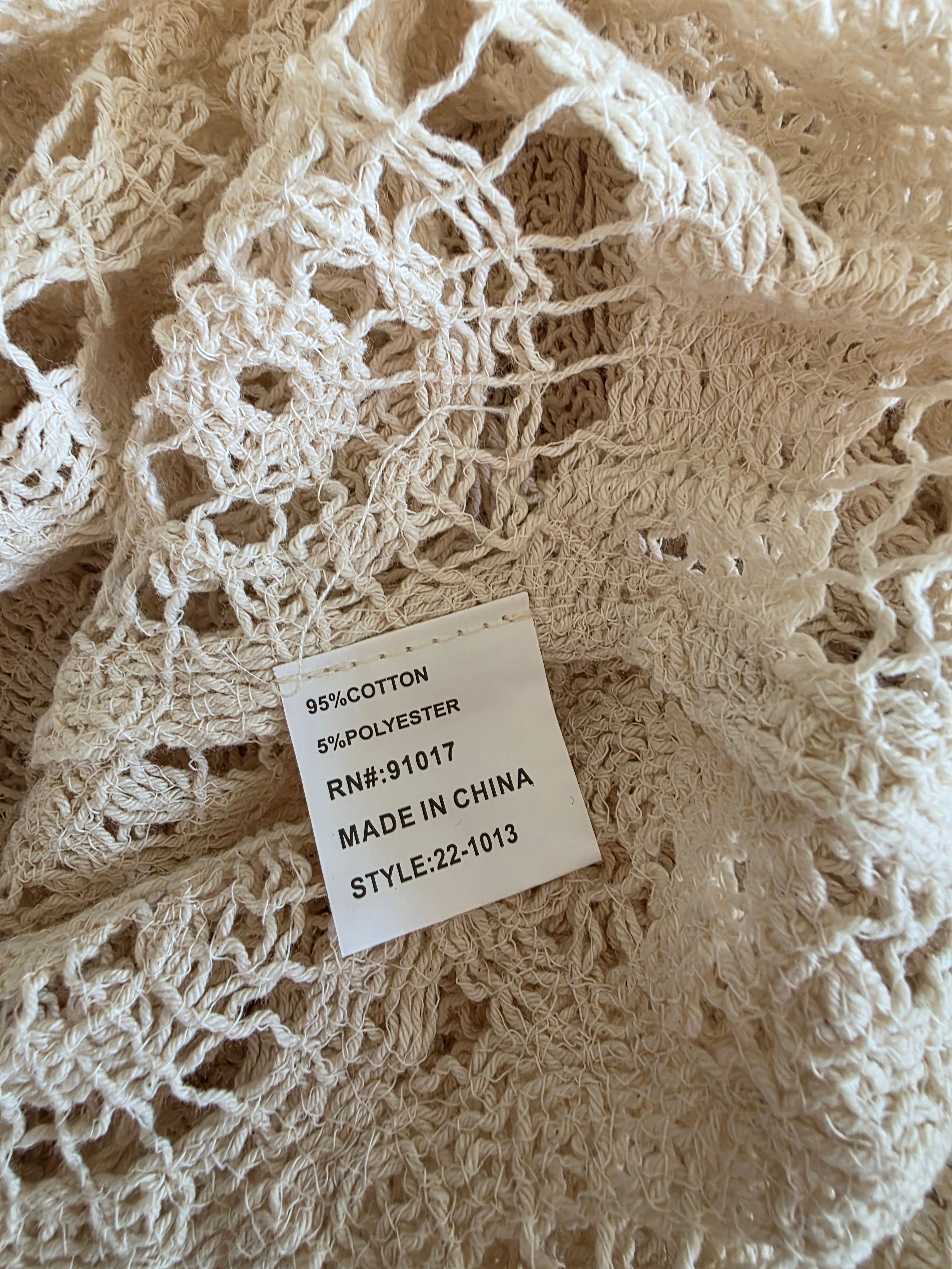 NEW Crochet Knit Blouse (XL)