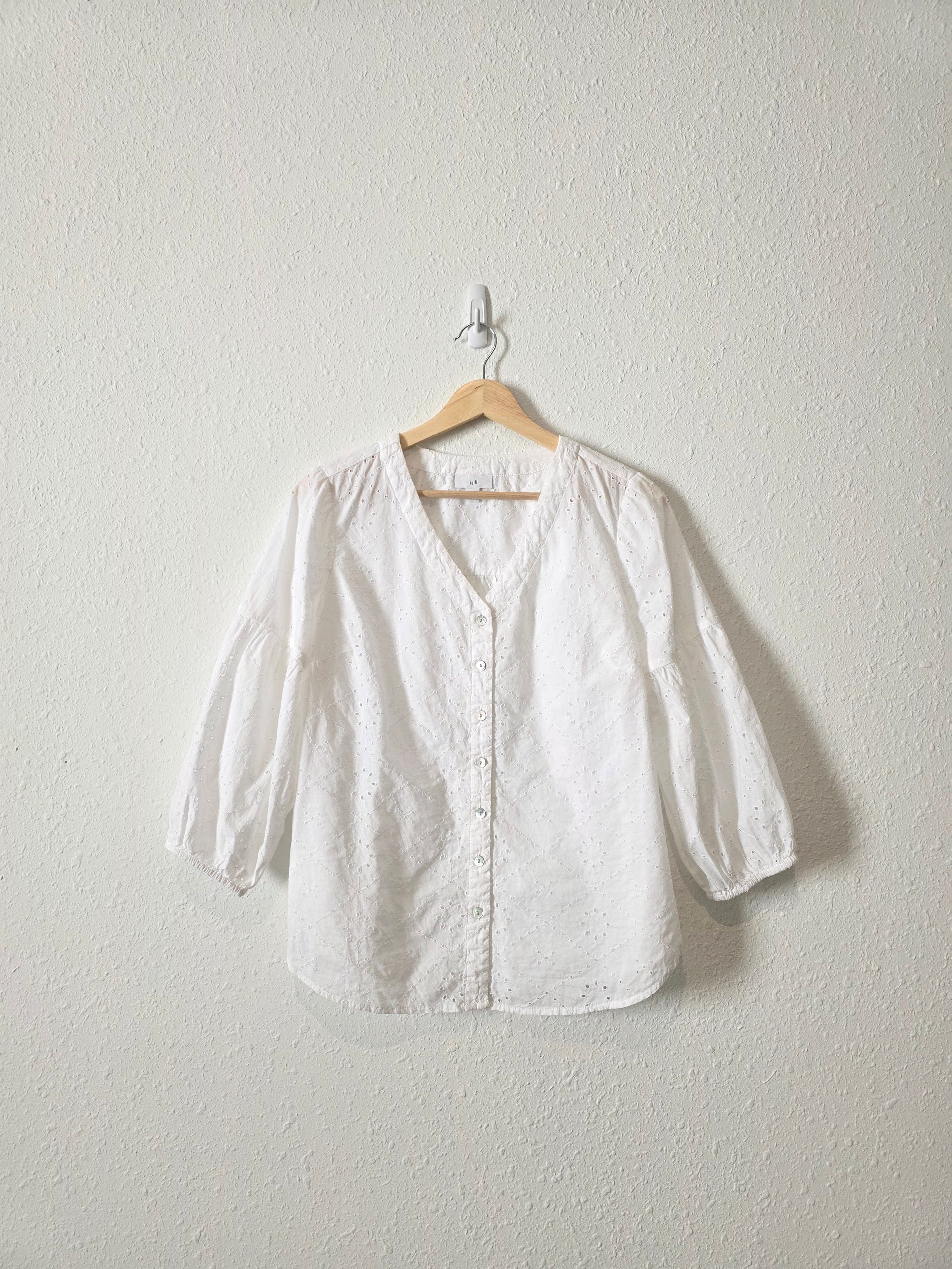 Floral Eyelet Cotton Blouse (SP)