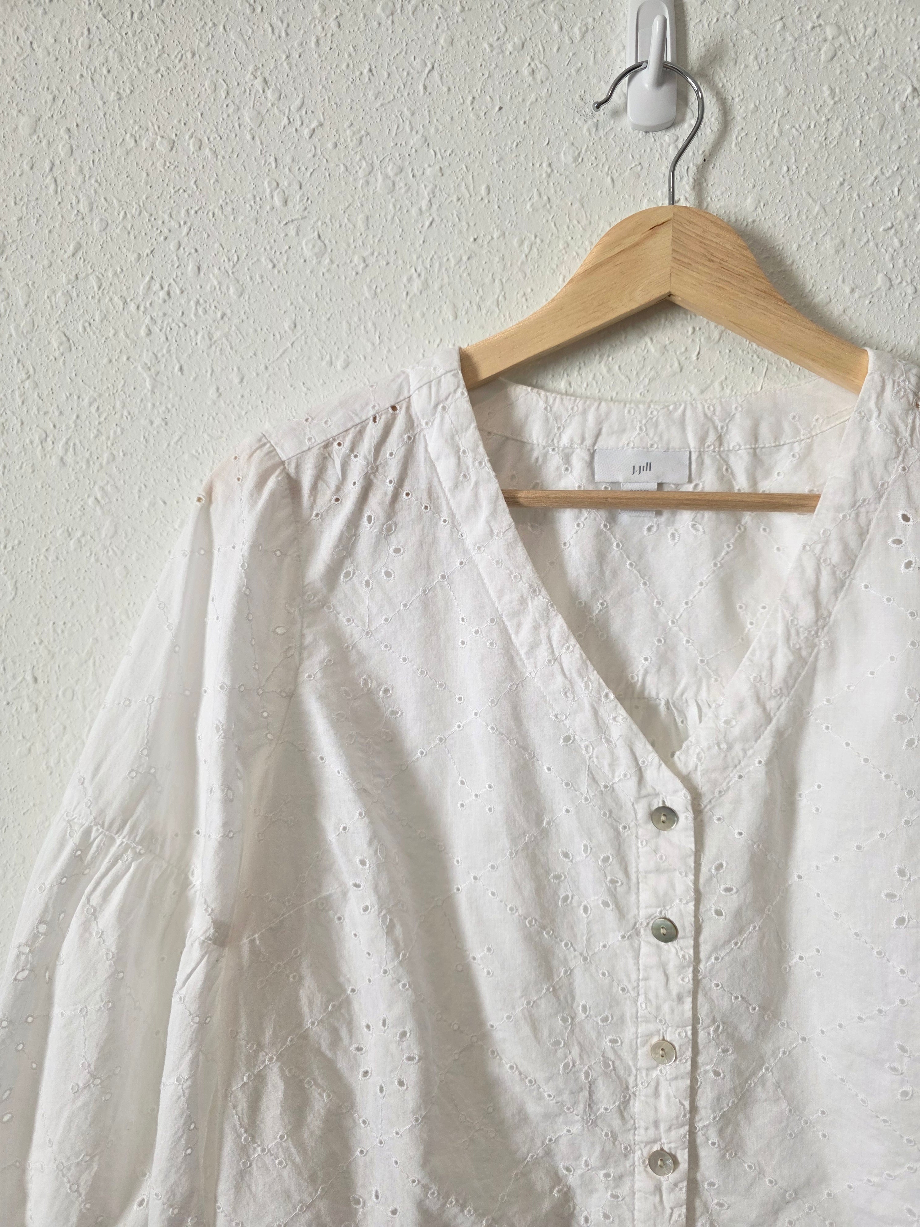 Floral Eyelet Cotton Blouse (SP)