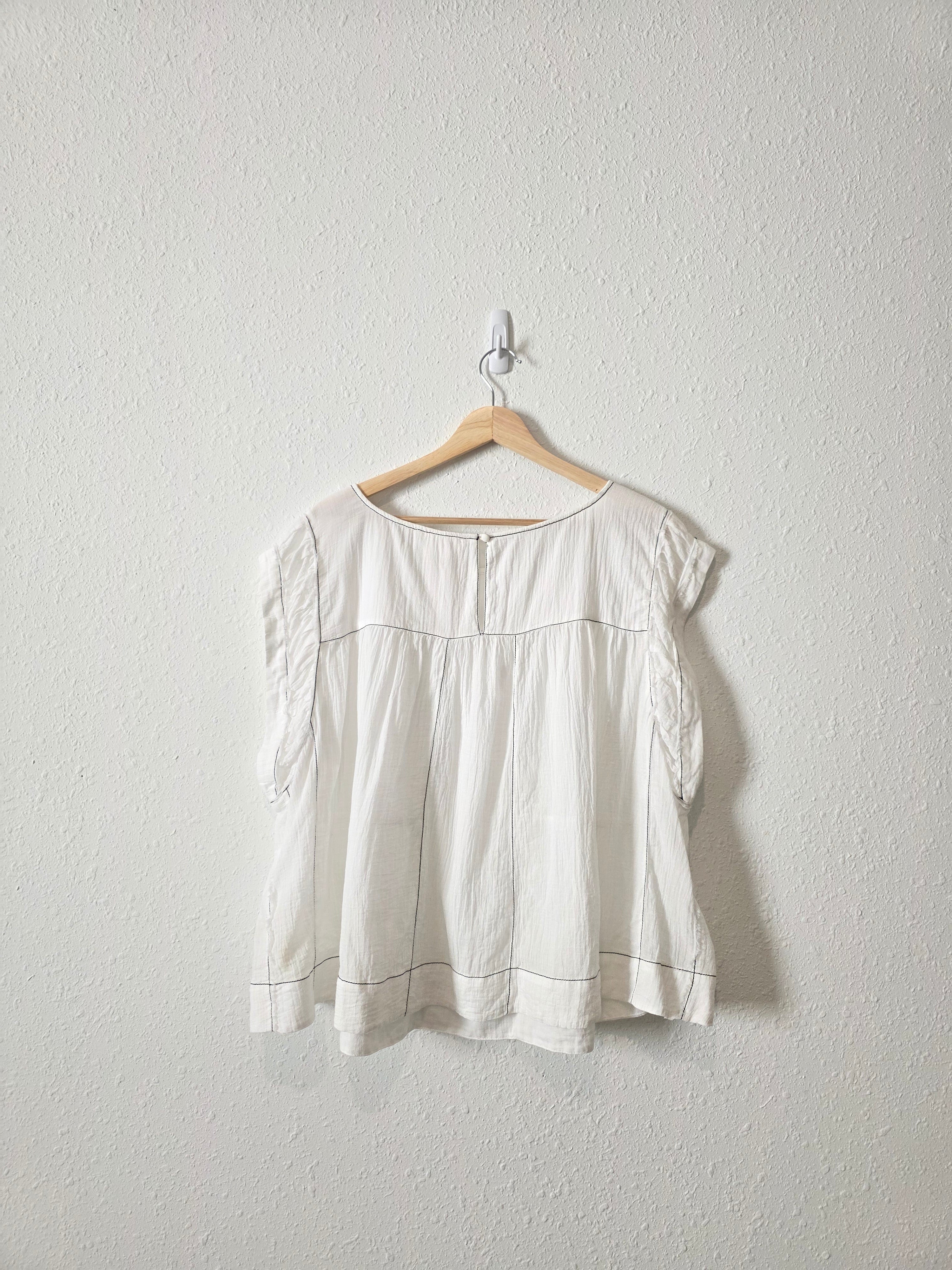 Anthropologie Cotton Babydoll Top (3X)