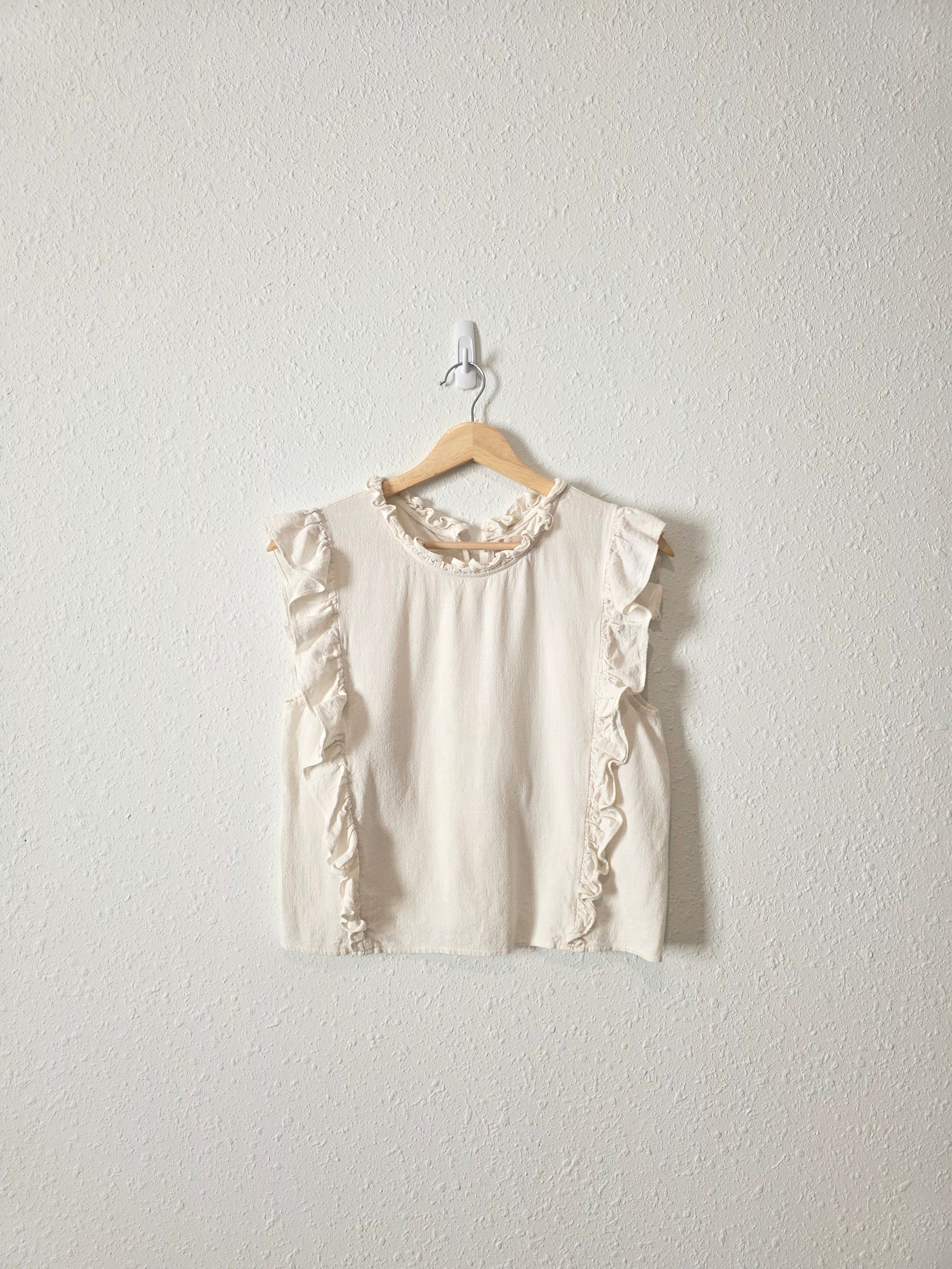 Moon River Cotton Linen Tank (S)