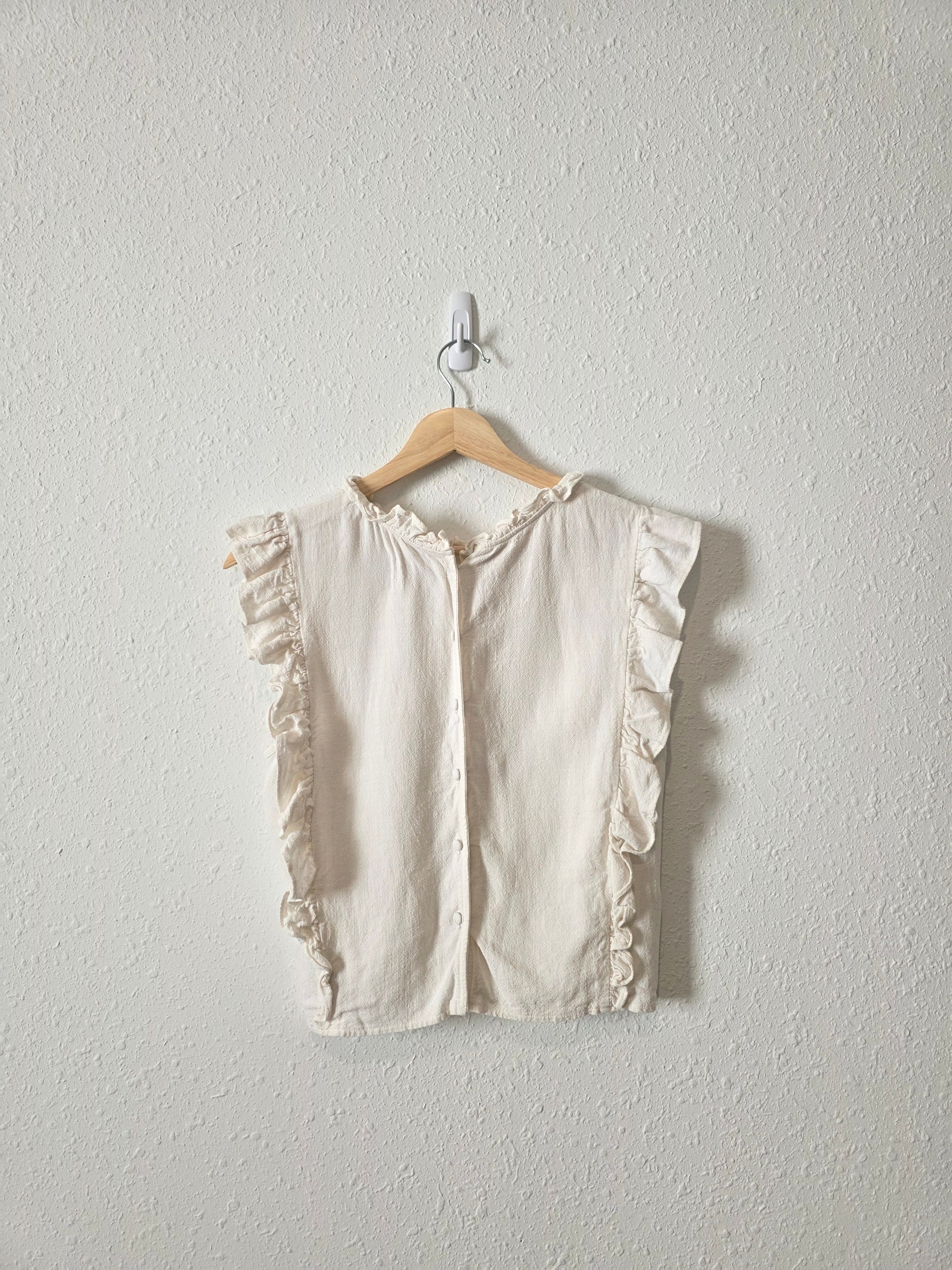 Moon River Cotton Linen Tank (S)