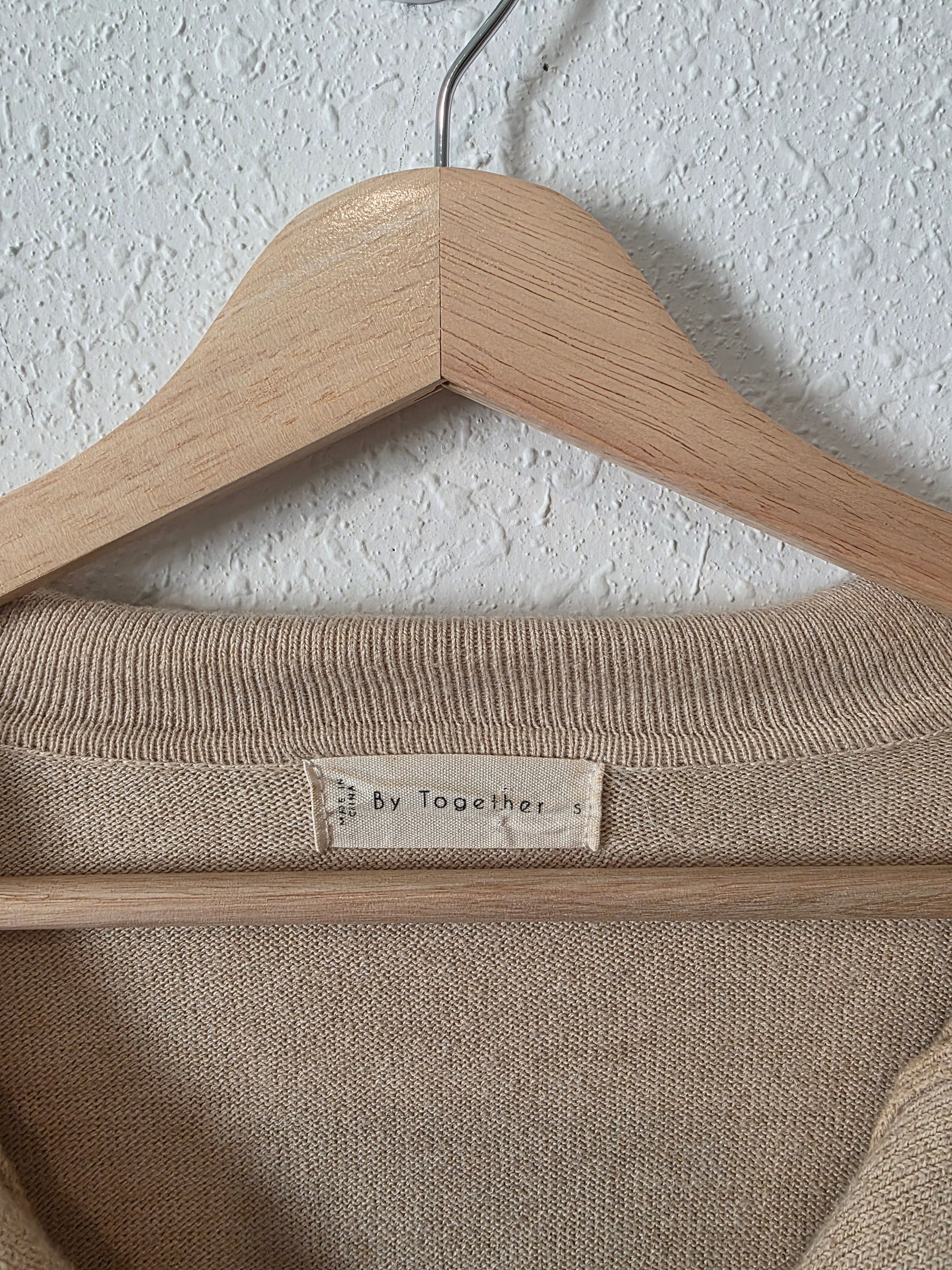 By Together Collared V Neck Top (S)