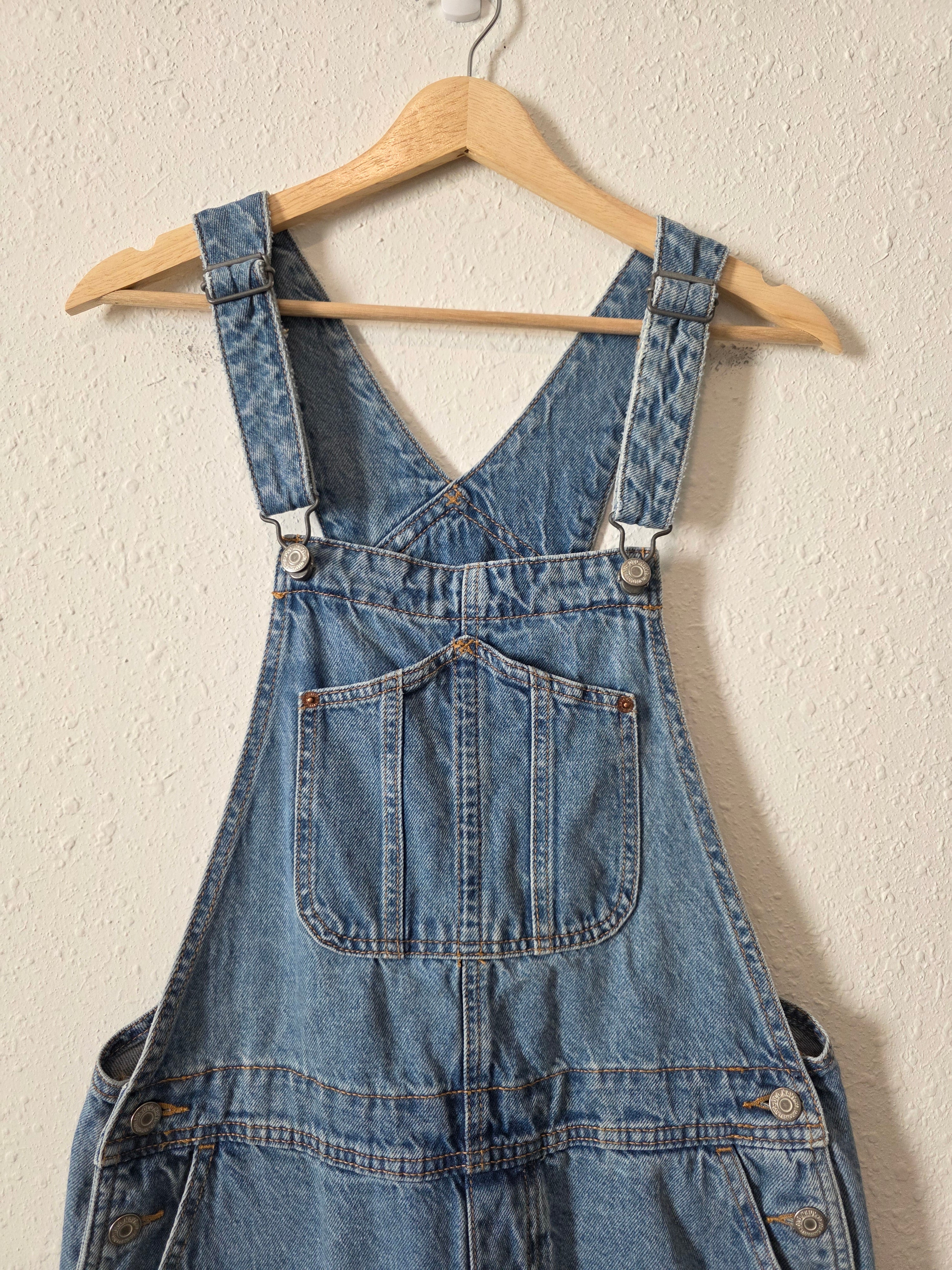 Relaxed Denim Shortalls (M)