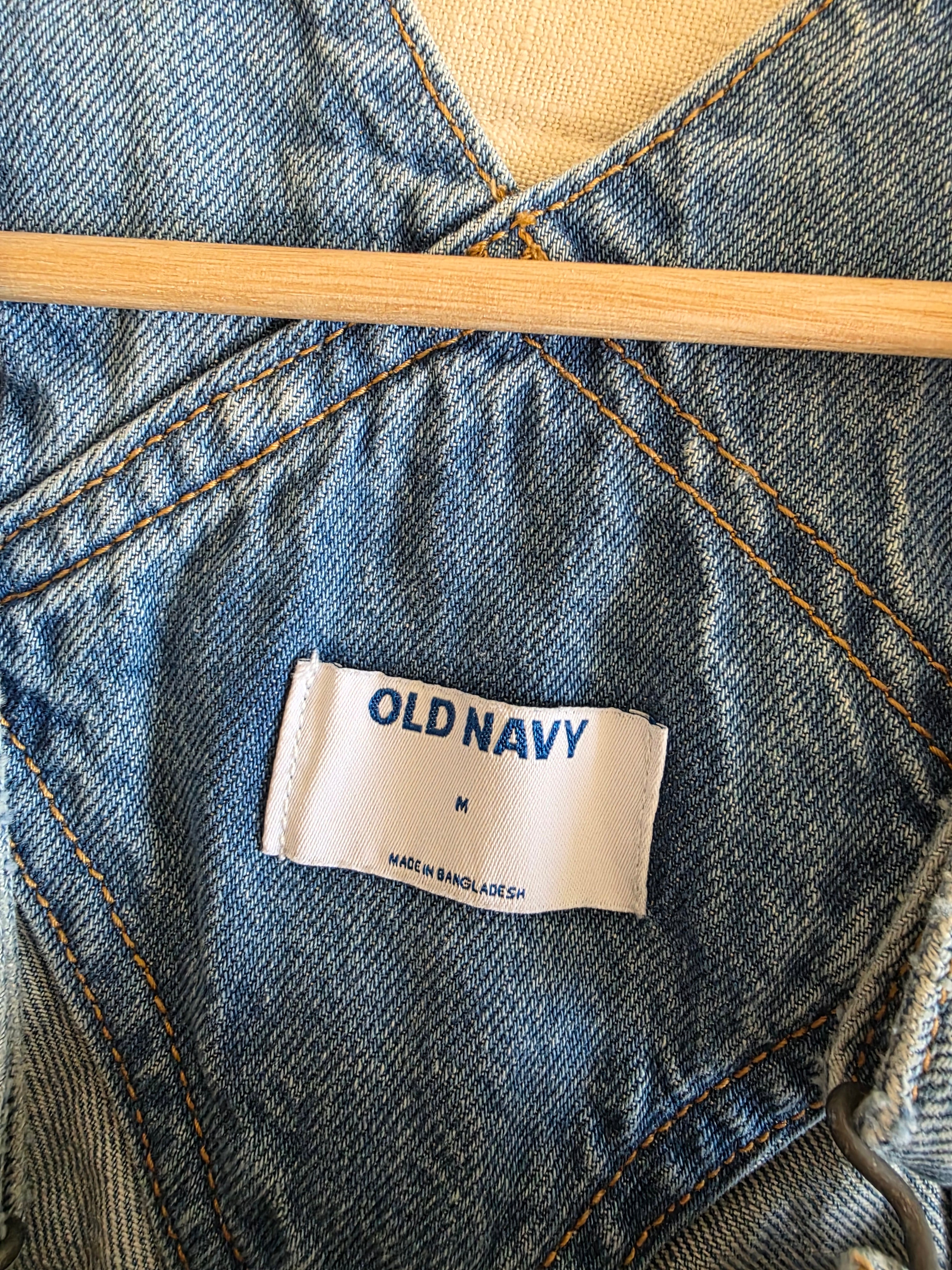 Relaxed Denim Shortalls (M)