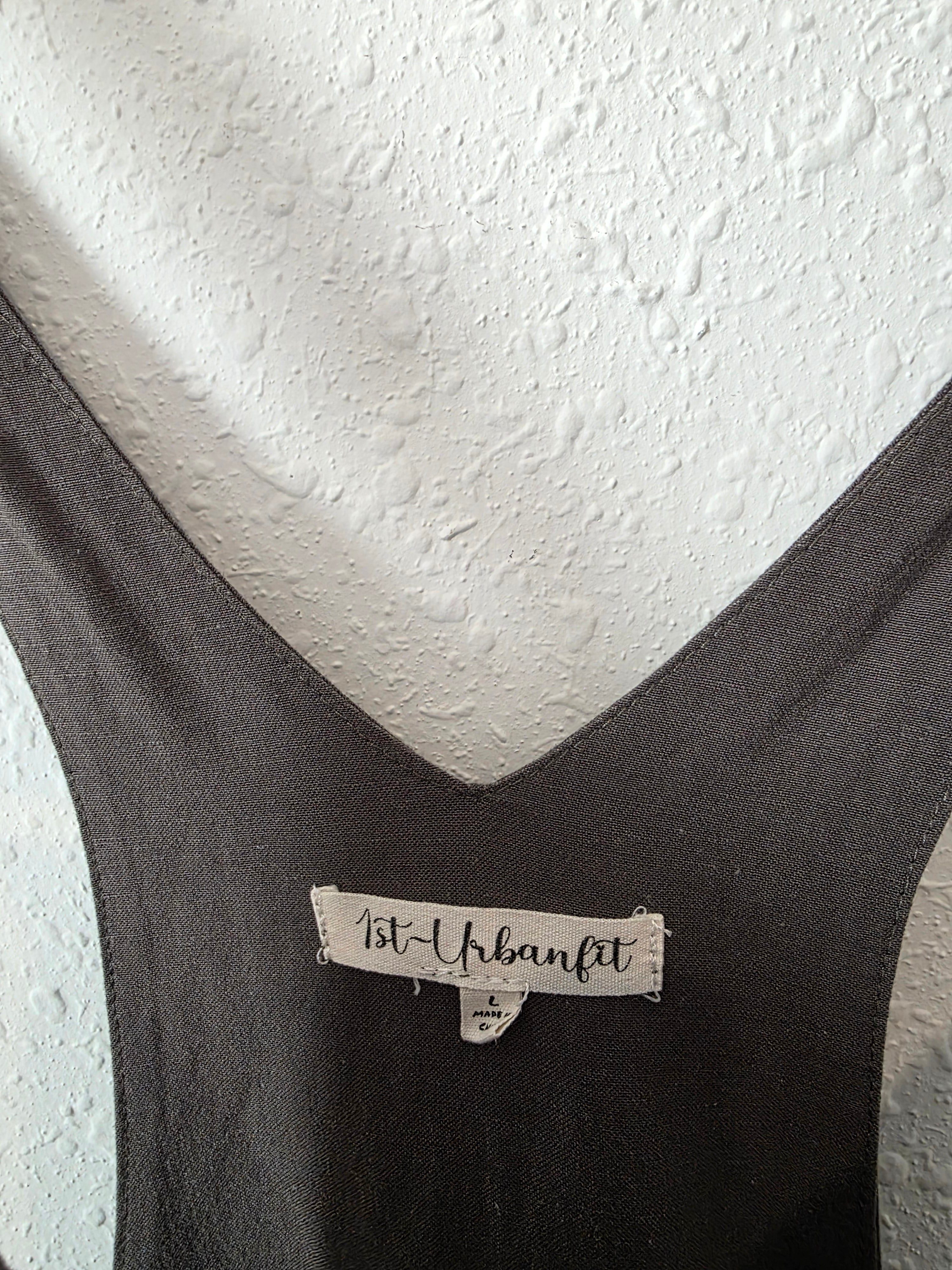 Linen Blend Balloon Overalls (L)