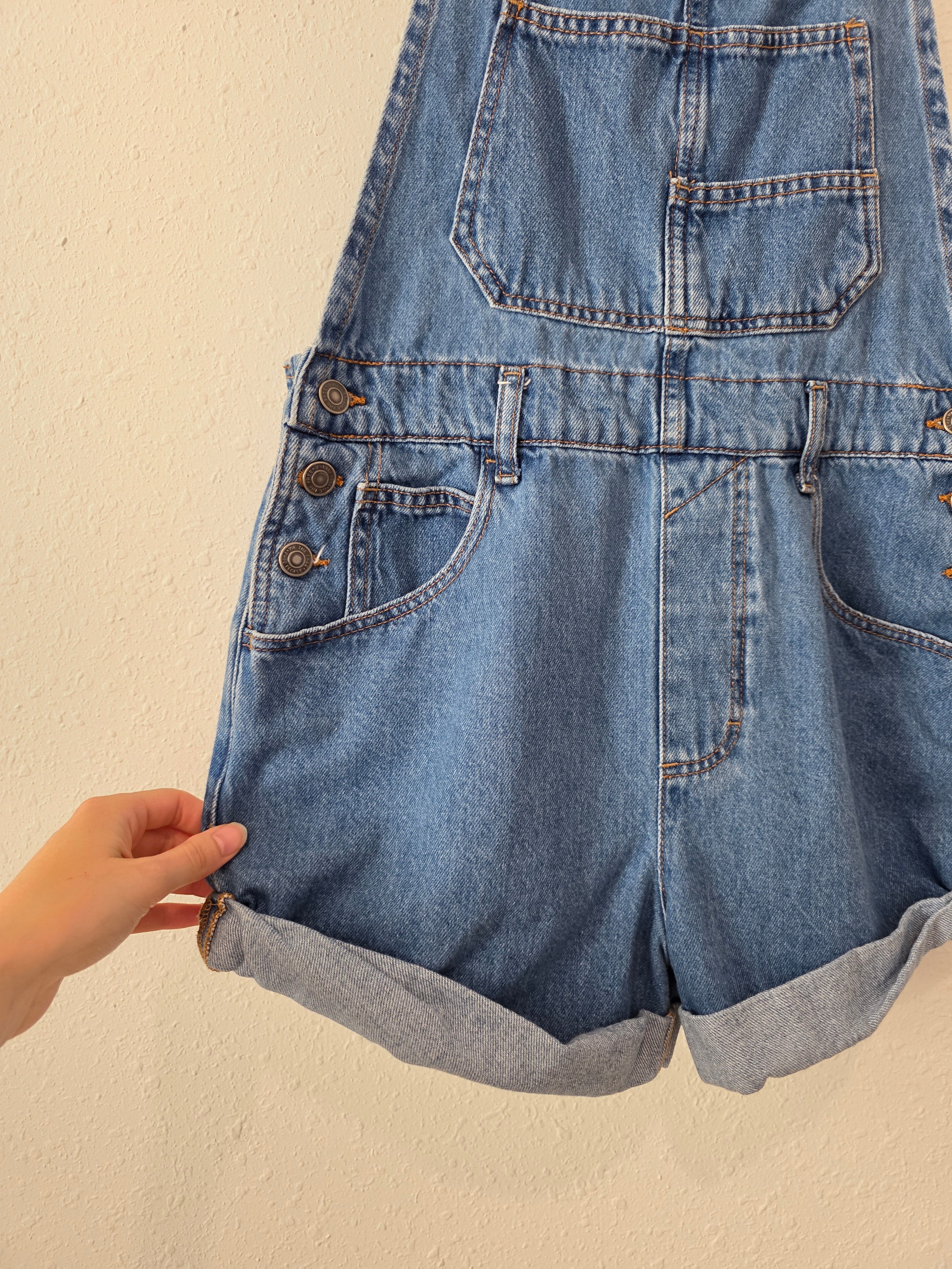 Free People Ziggy Denim Shortalls (S)