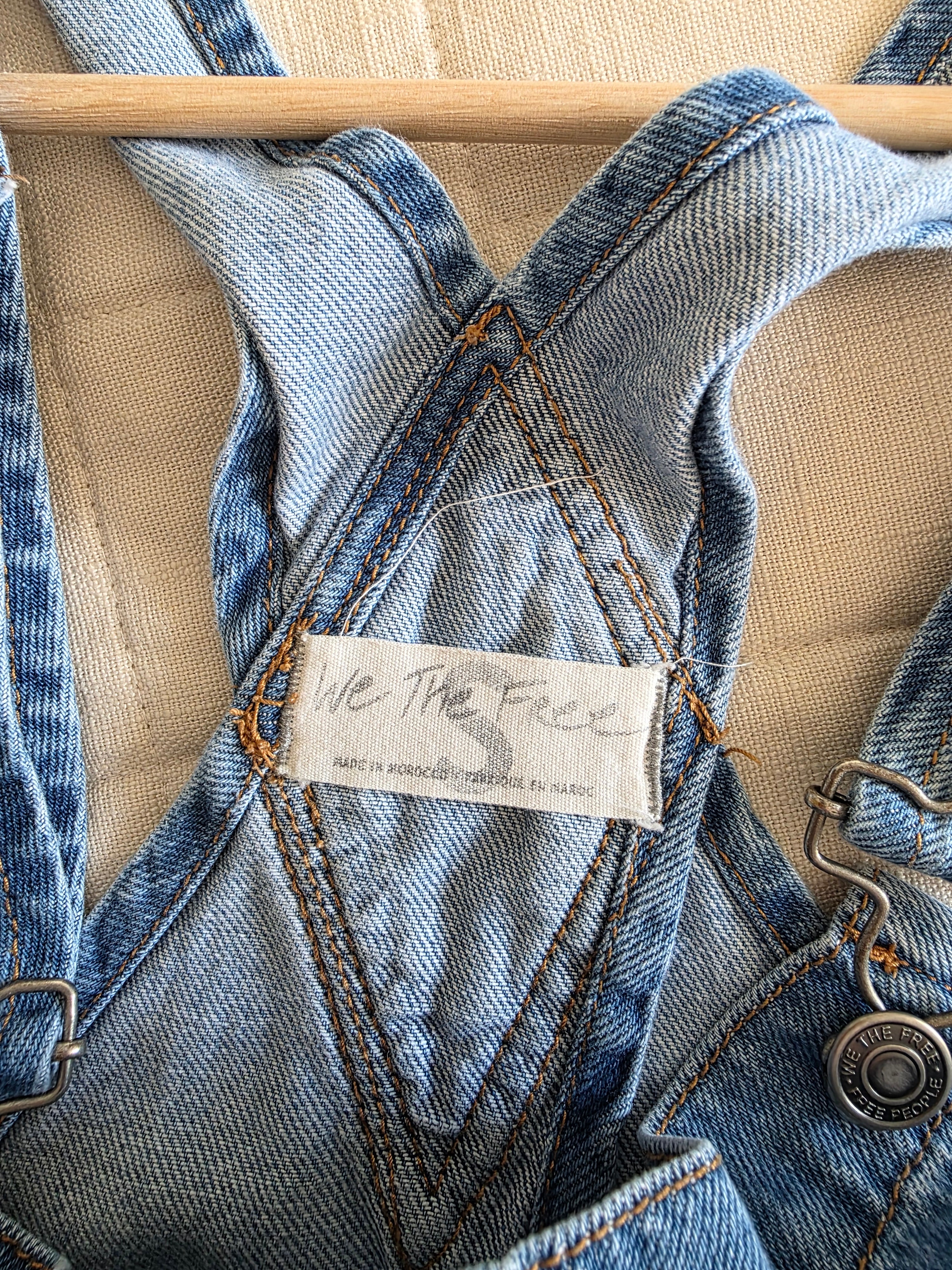Free People Ziggy Denim Shortalls (S)