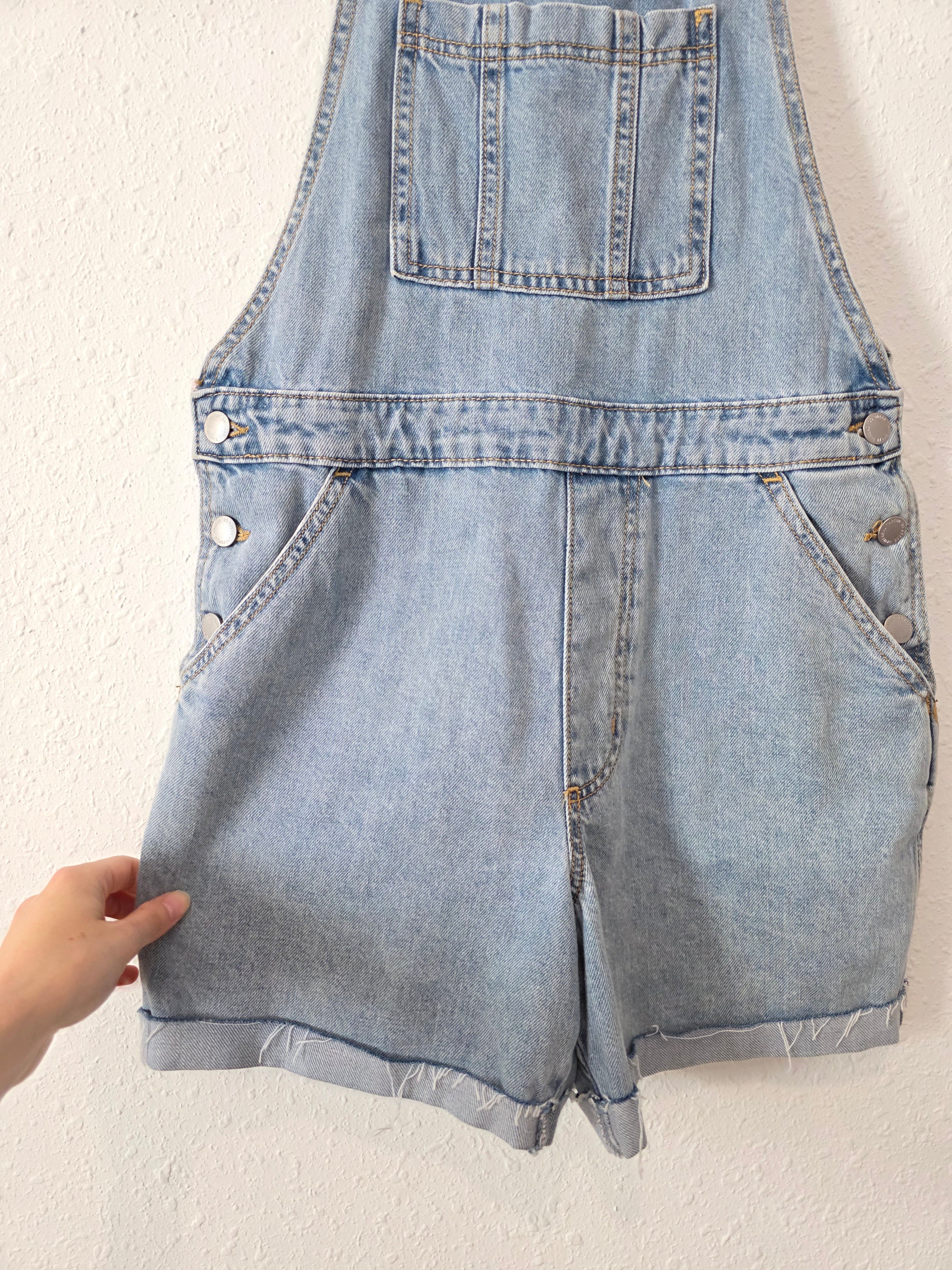 Light Wash Denim Shortalls (4/27)