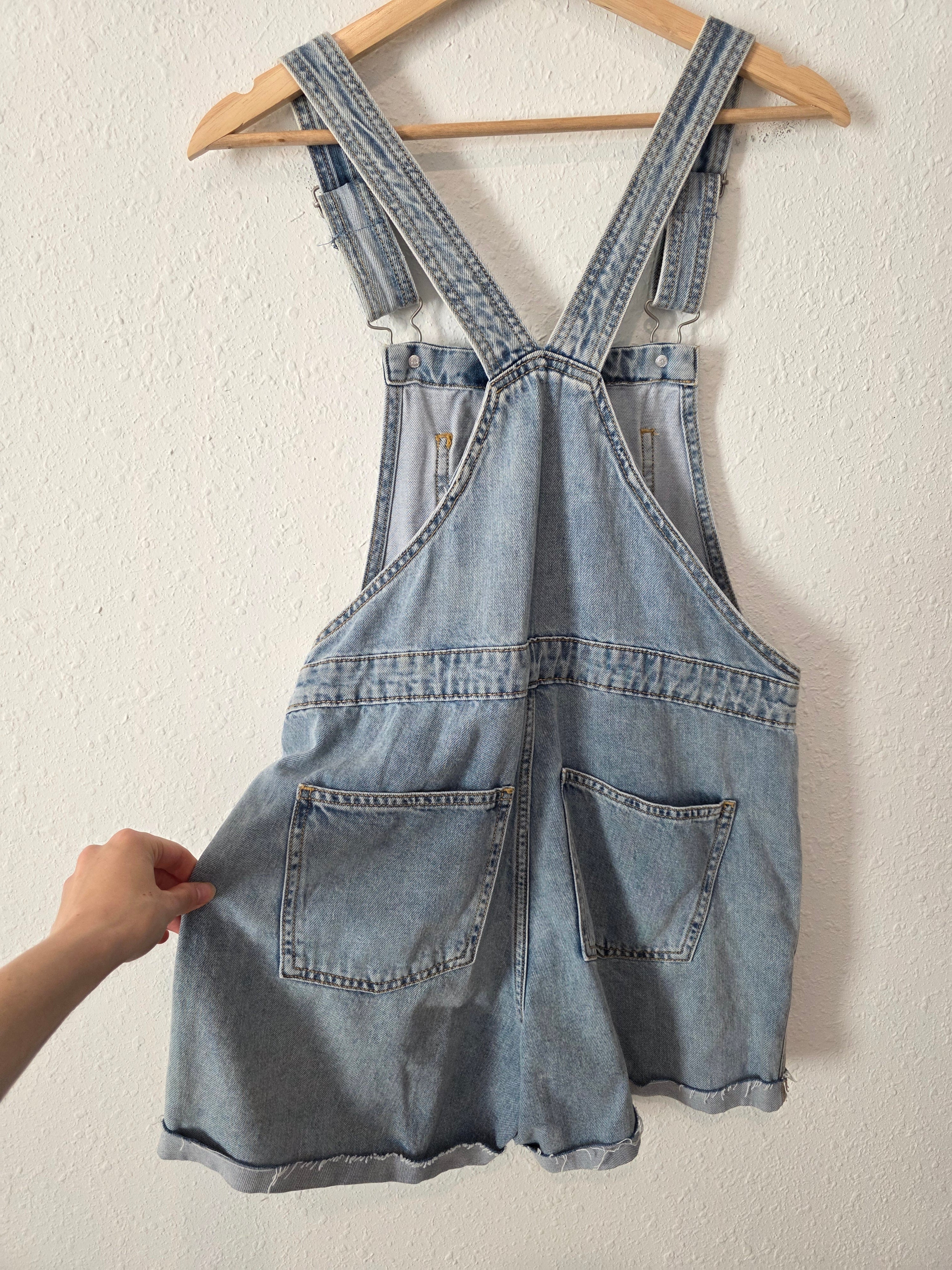 Light Wash Denim Shortalls (4/27)