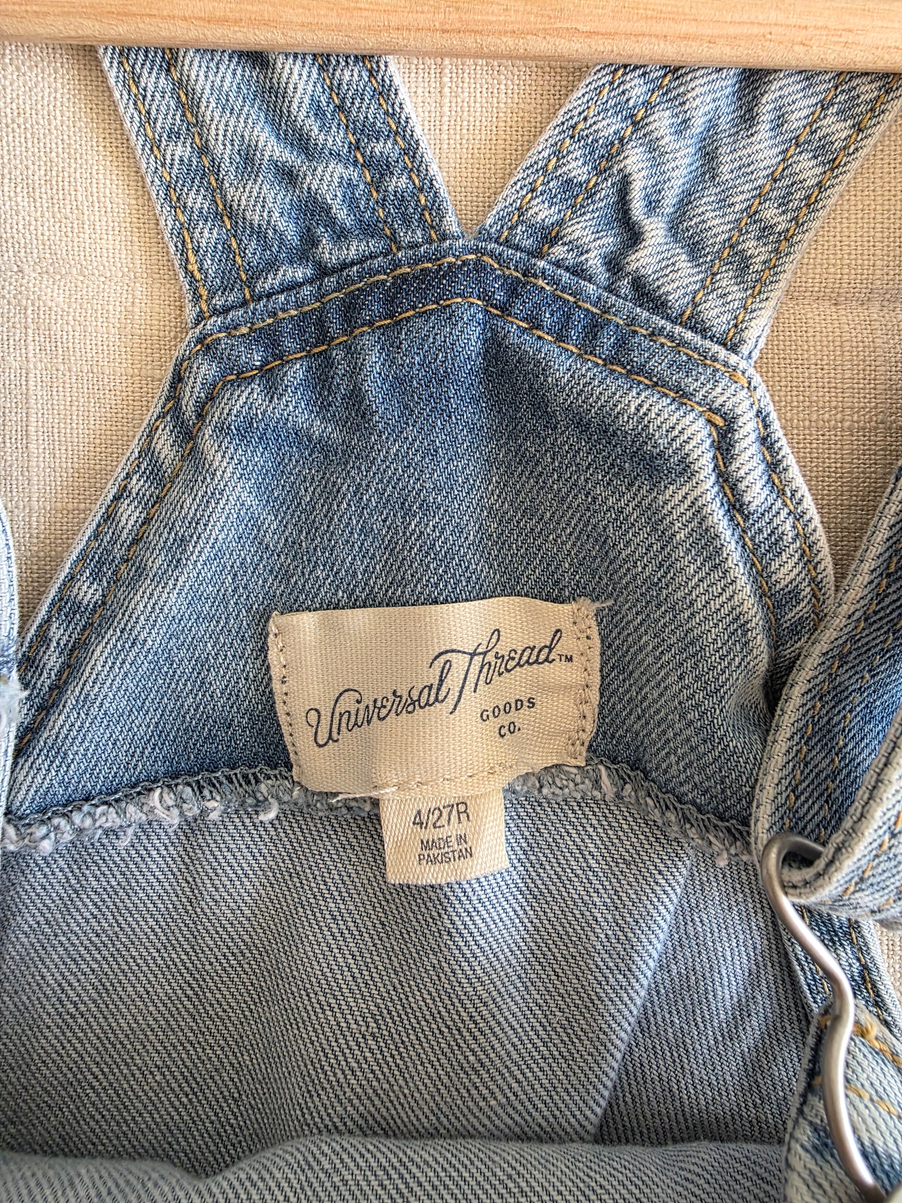 Light Wash Denim Shortalls (4/27)