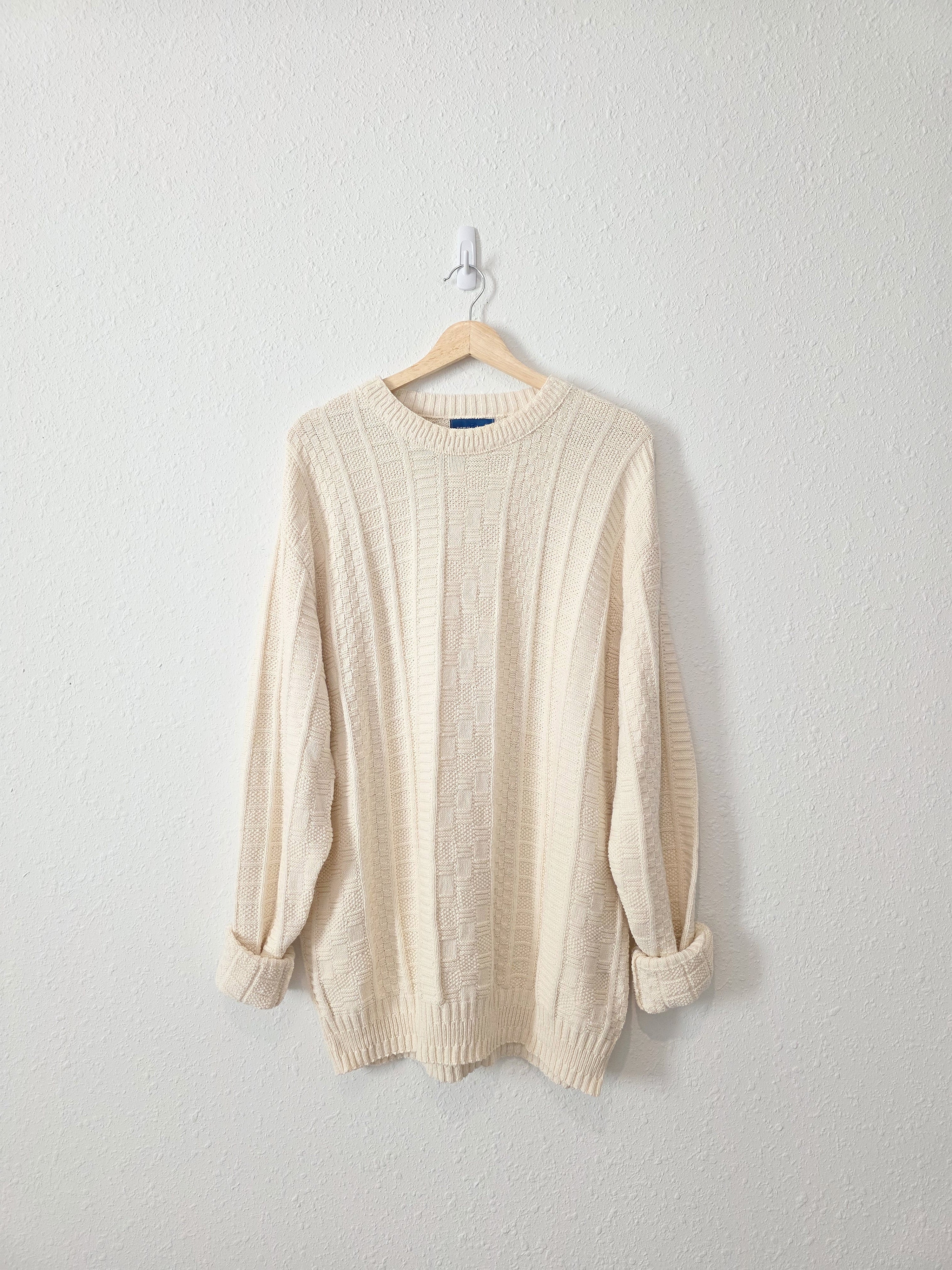 Vintage Chunky Cotton Sweater (LT)