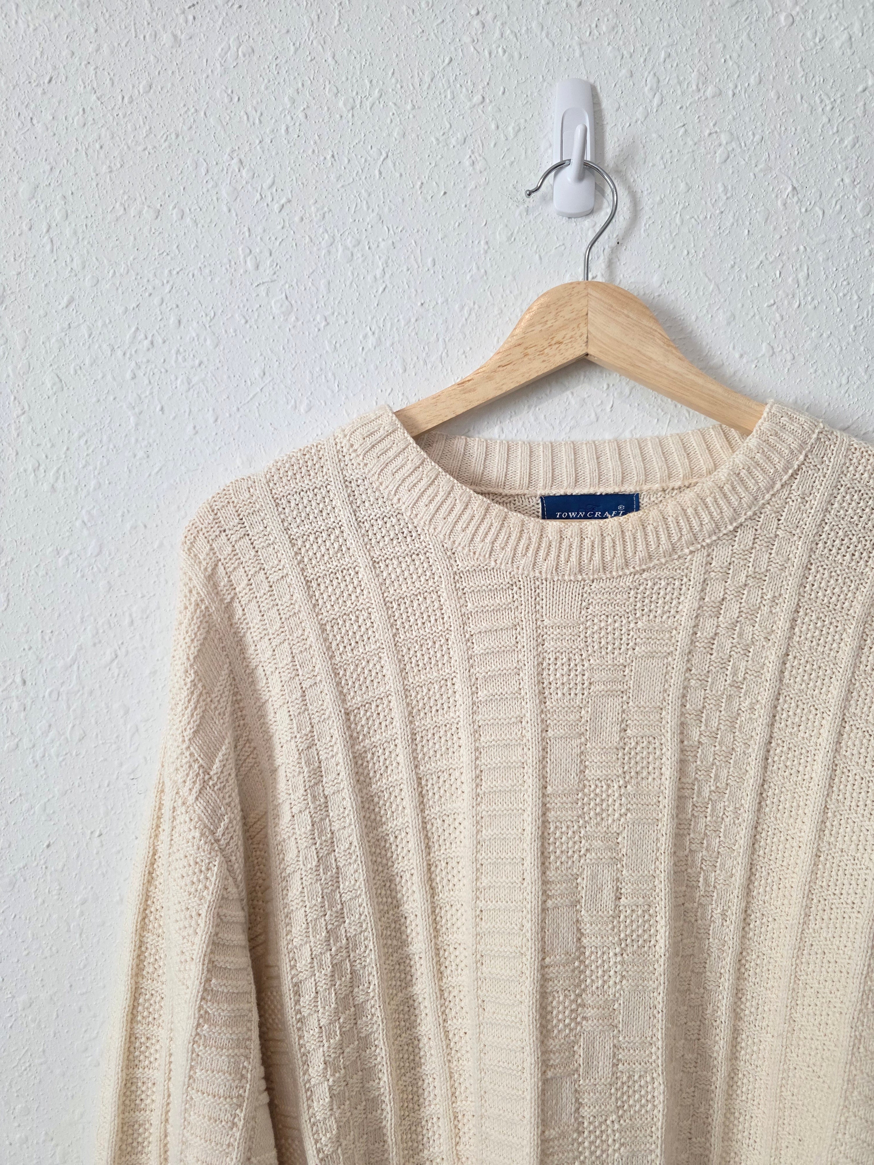 Vintage Chunky Cotton Sweater (LT)