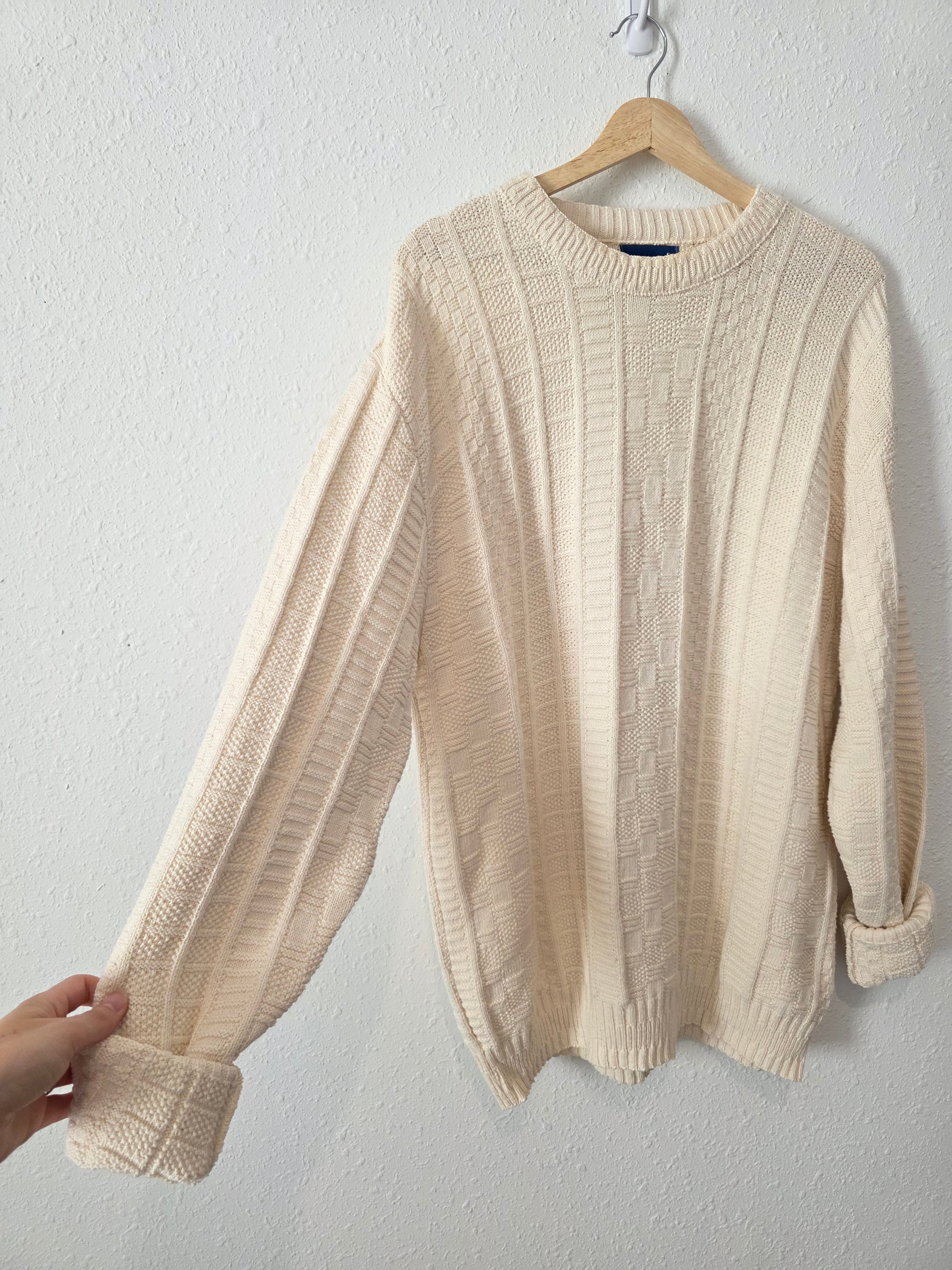 Vintage Chunky Cotton Sweater (LT)