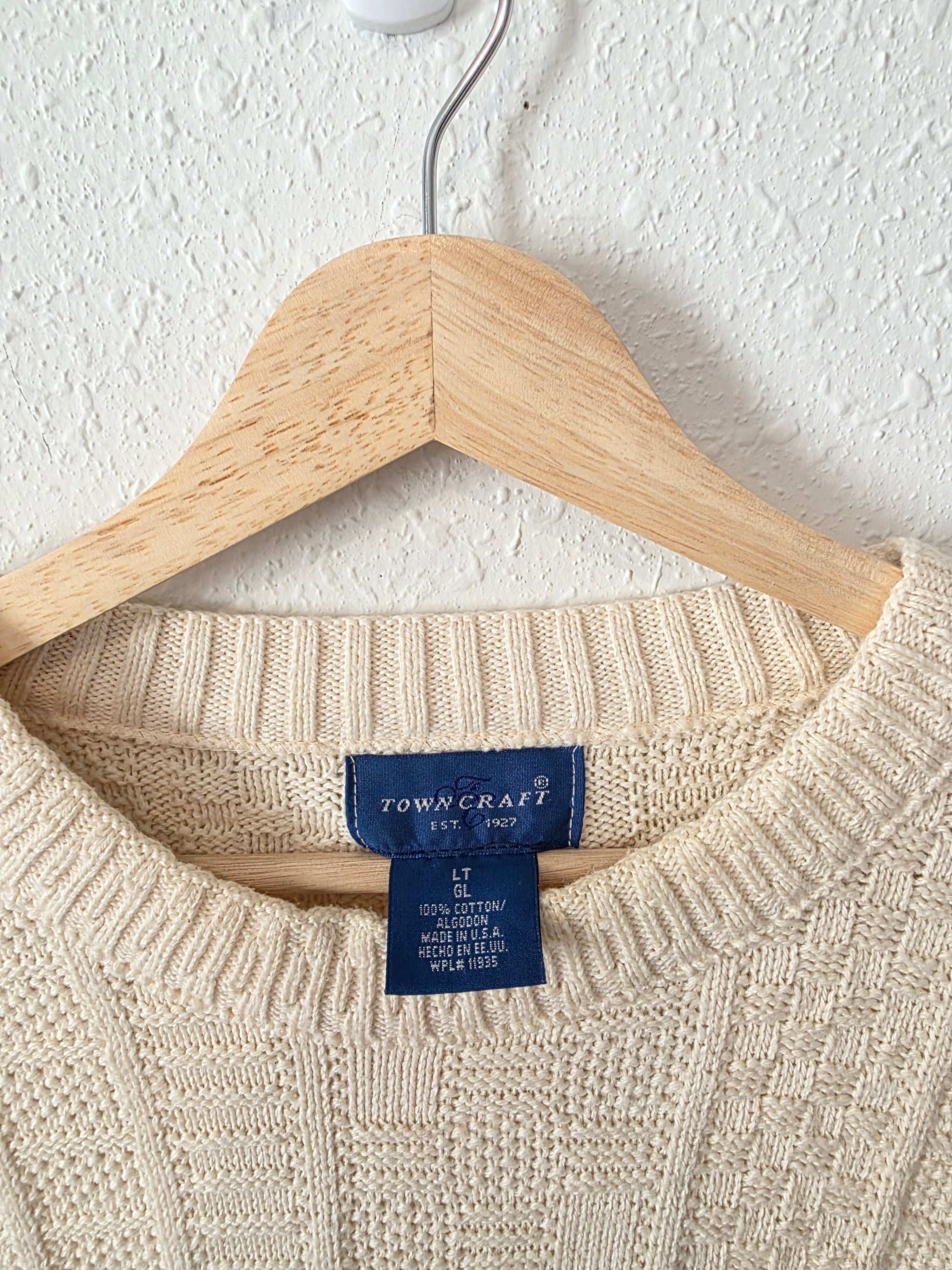 Vintage Chunky Cotton Sweater (LT)