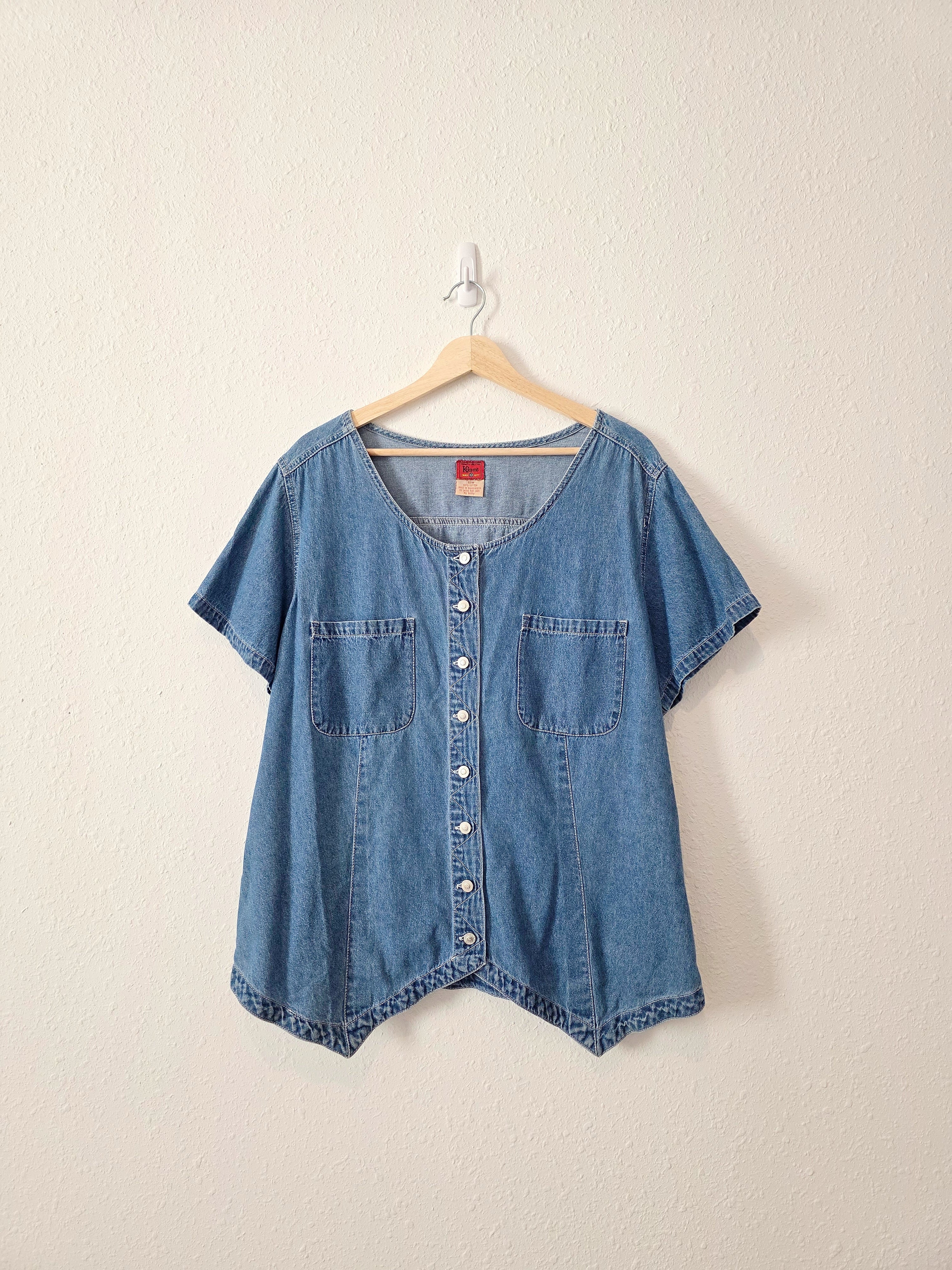Vintage Cotton Denim Top (18W)
