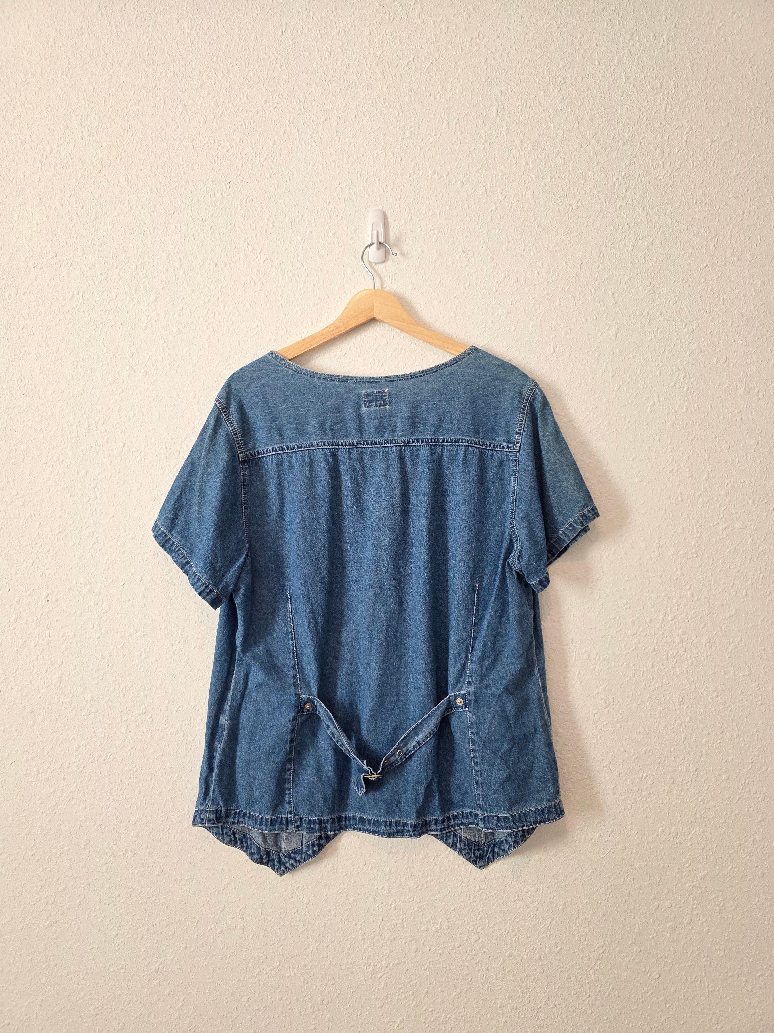 Vintage Cotton Denim Top (18W)