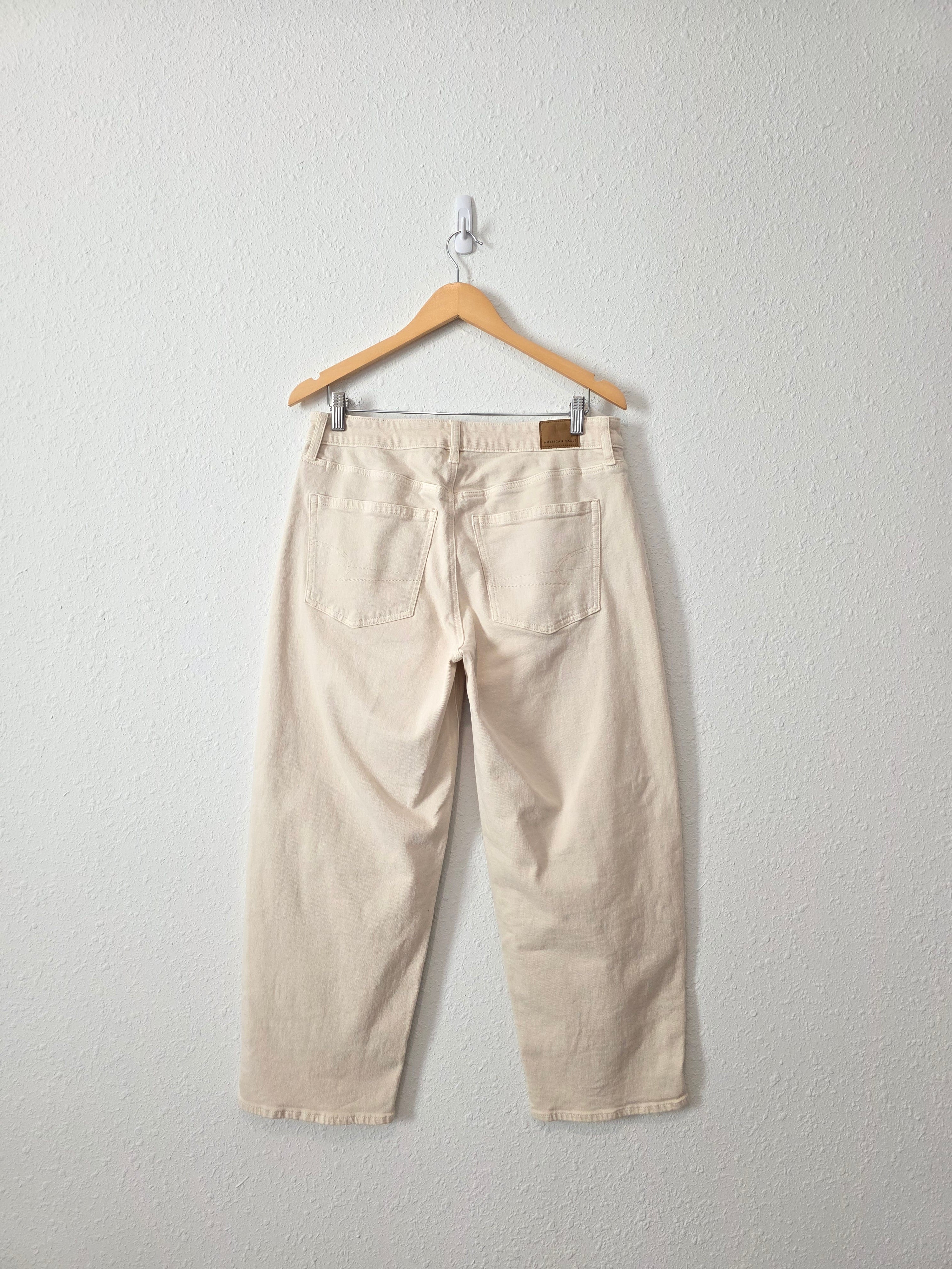 Cream Relaxed Barrel Jeans (8)