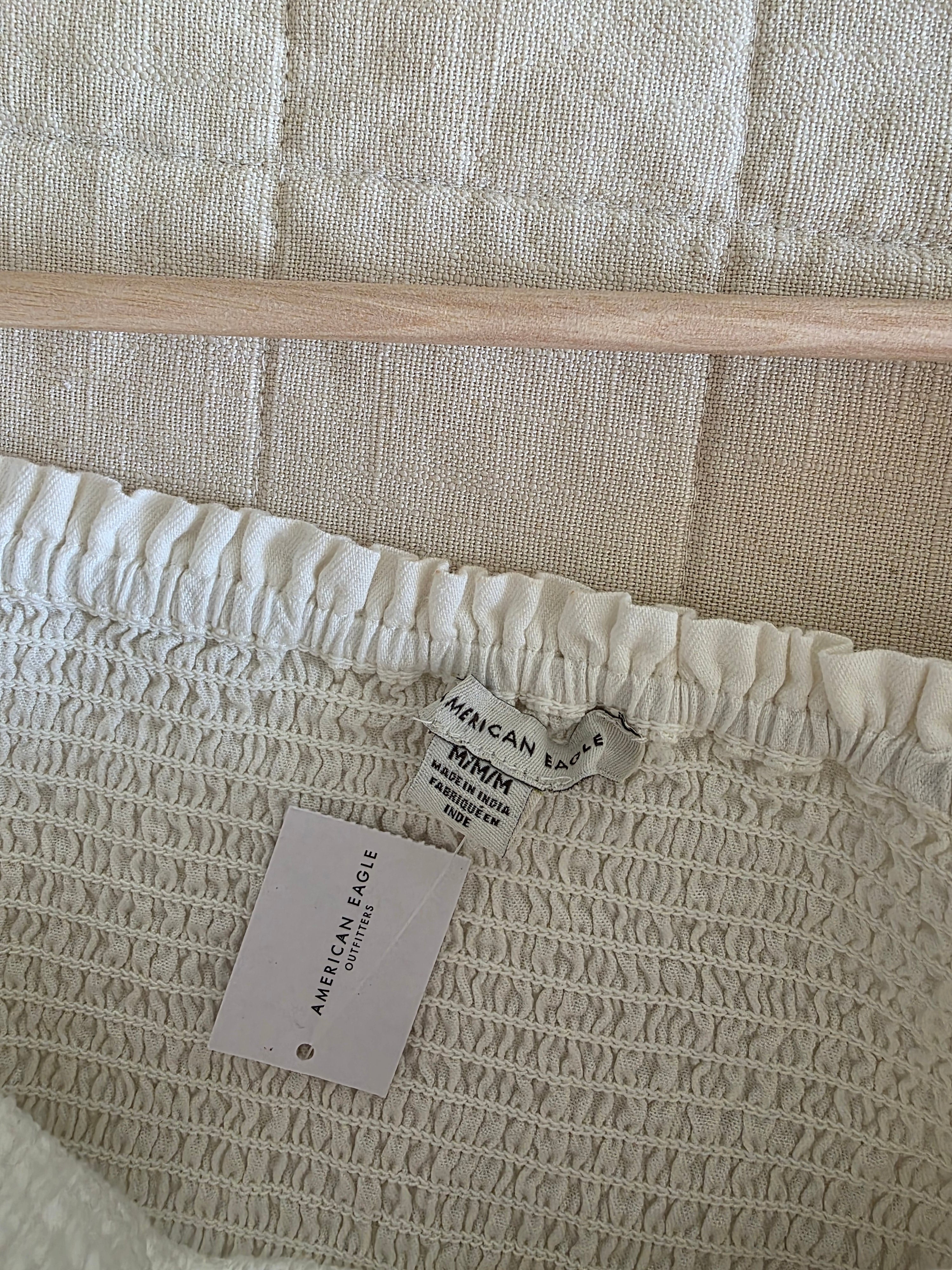 NEW Smocked Cotton Blouse (M)