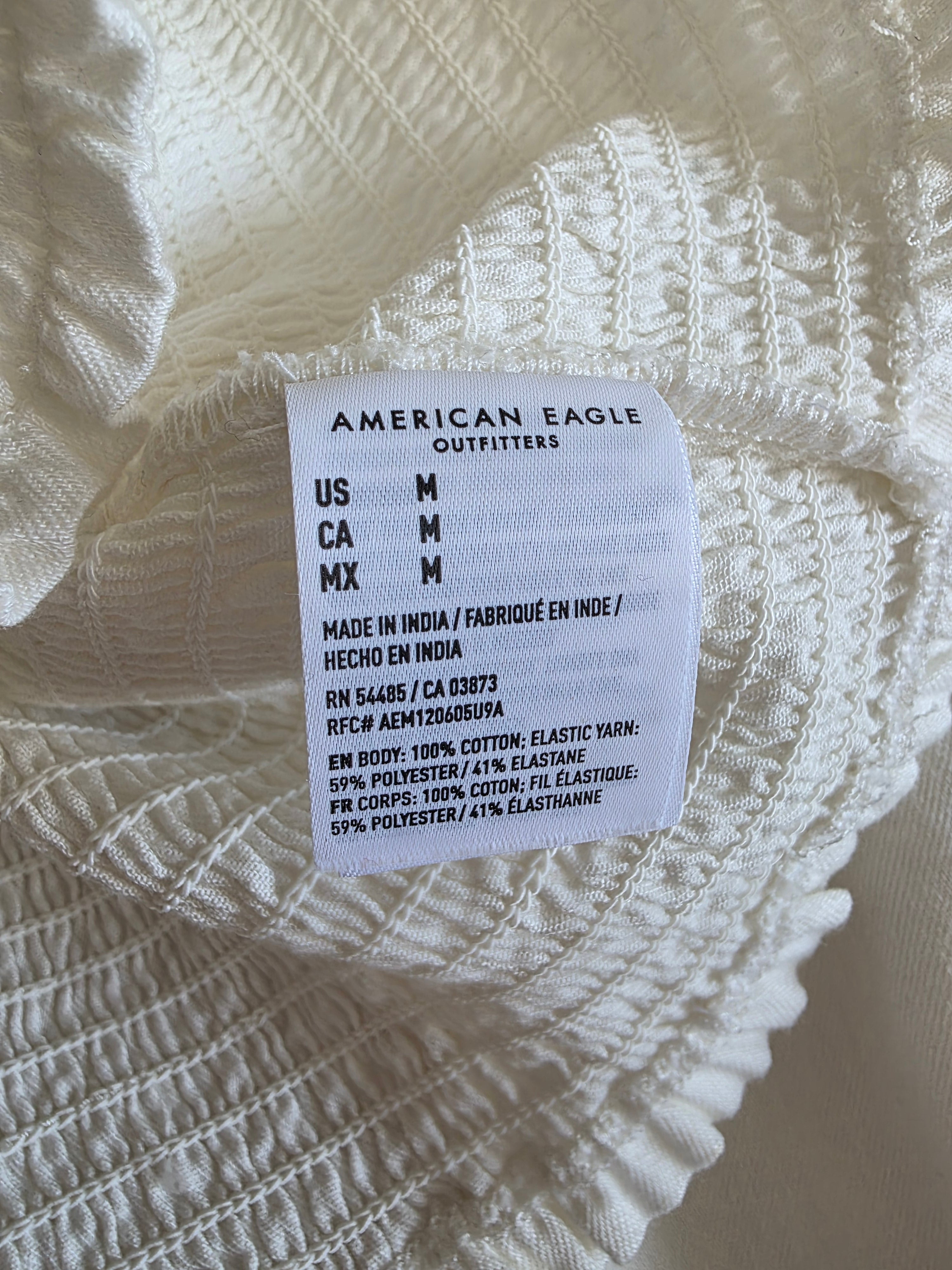 NEW Smocked Cotton Blouse (M)