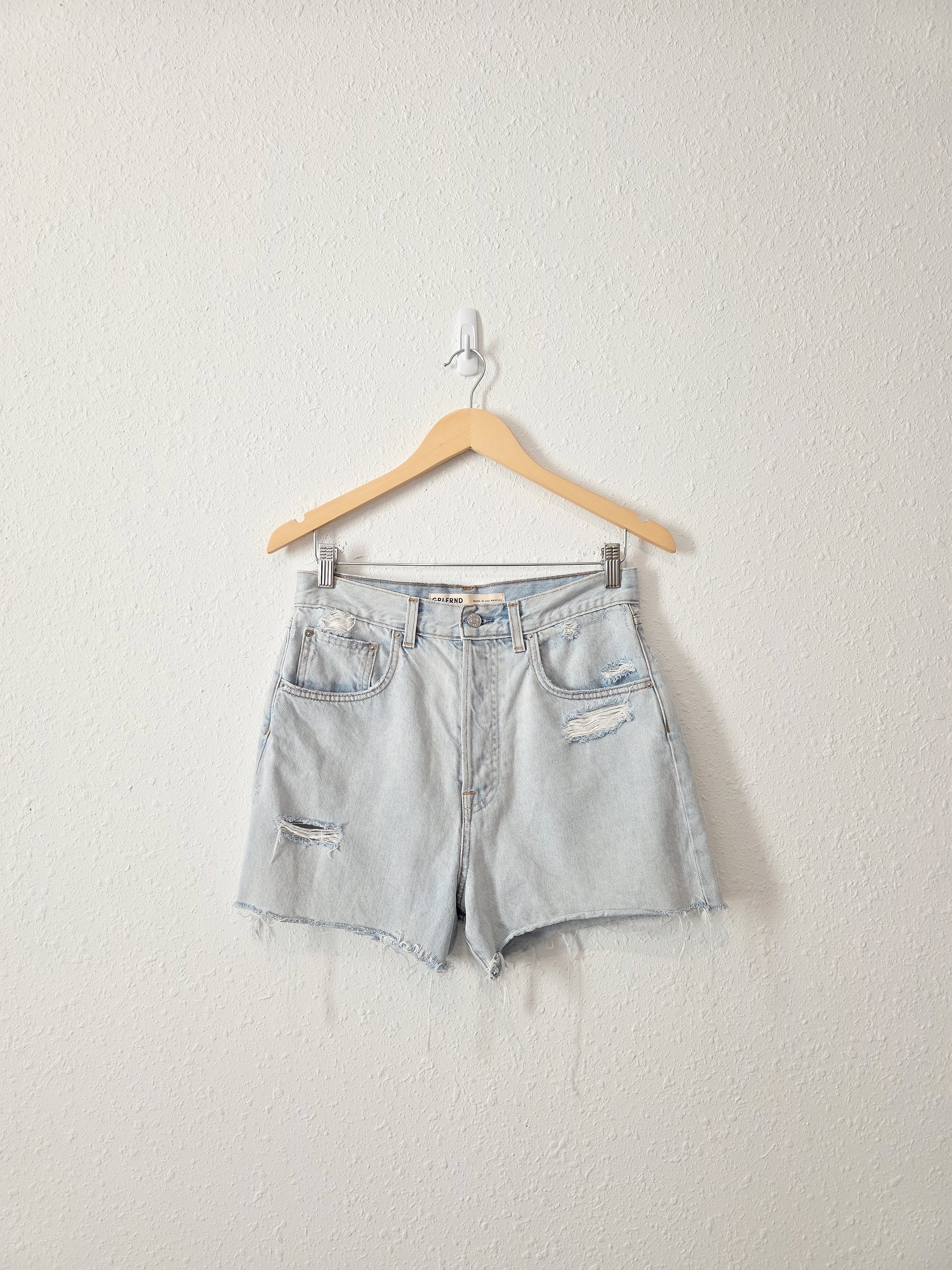 Grlfrnd Light Wash Denim Shorts (28)
