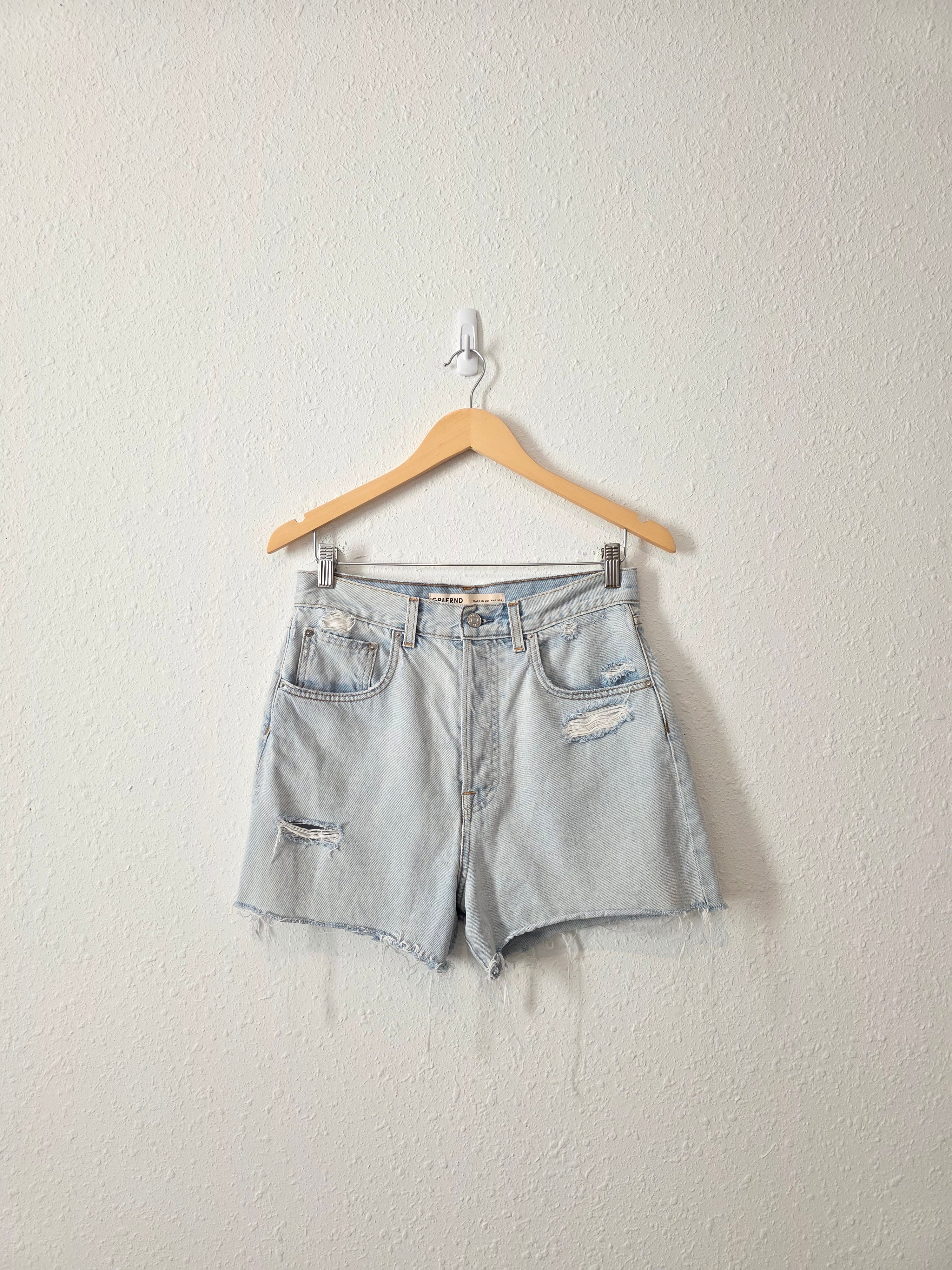 Grlfrnd Light Wash Denim Shorts (28)
