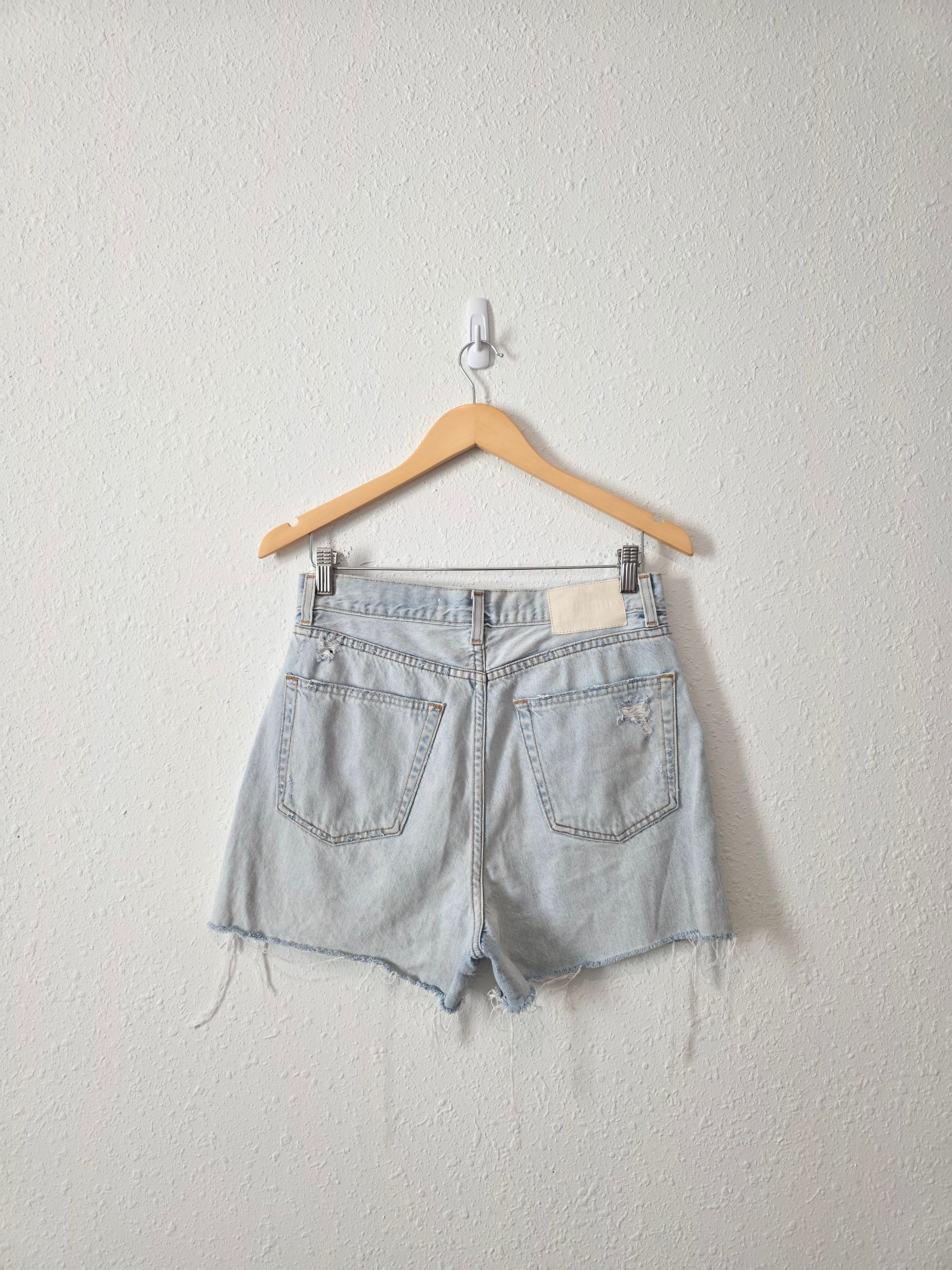 Grlfrnd Light Wash Denim Shorts (28)