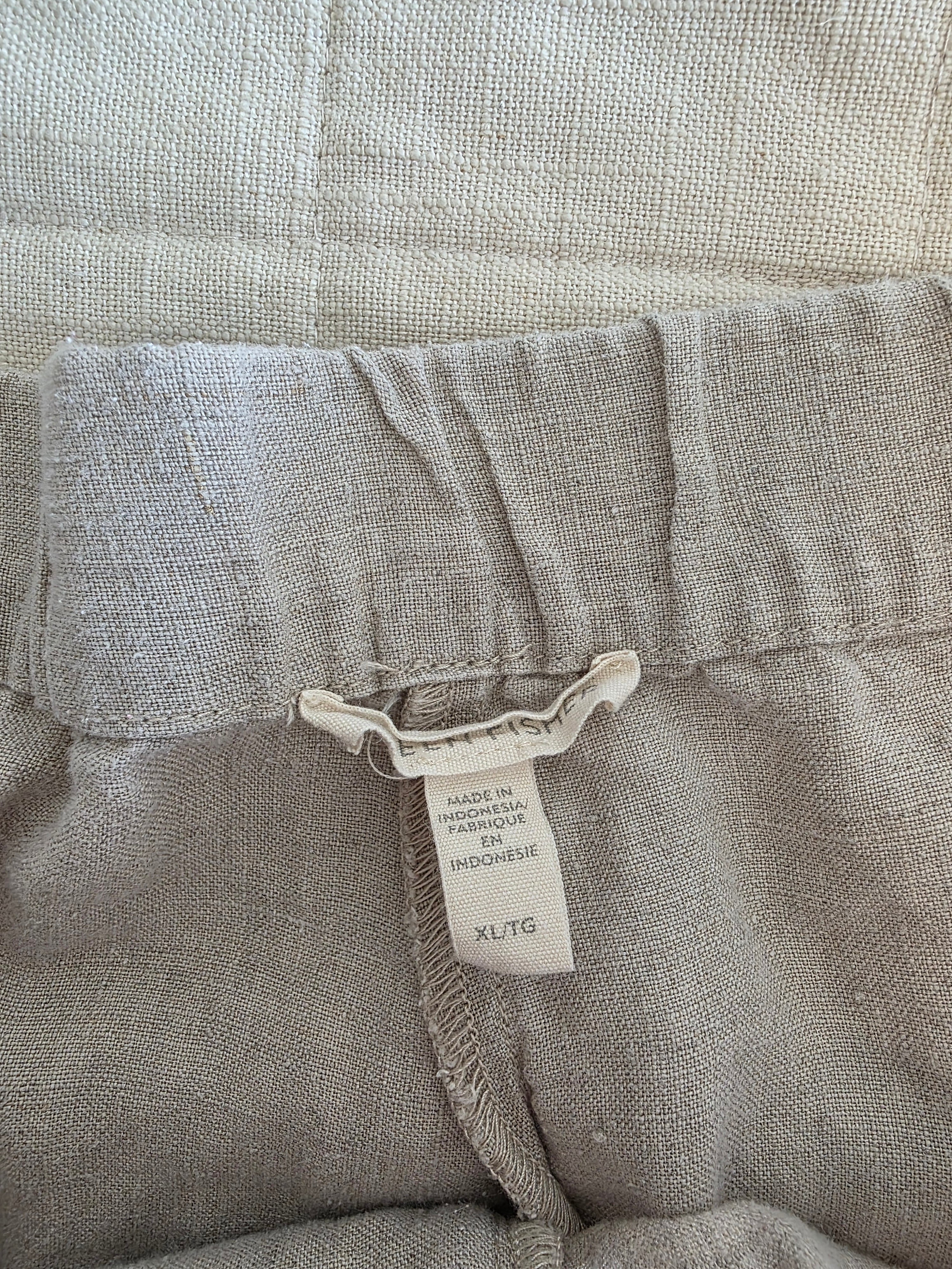 Eileen Fisher Linen Wide Leg Pants (XL)