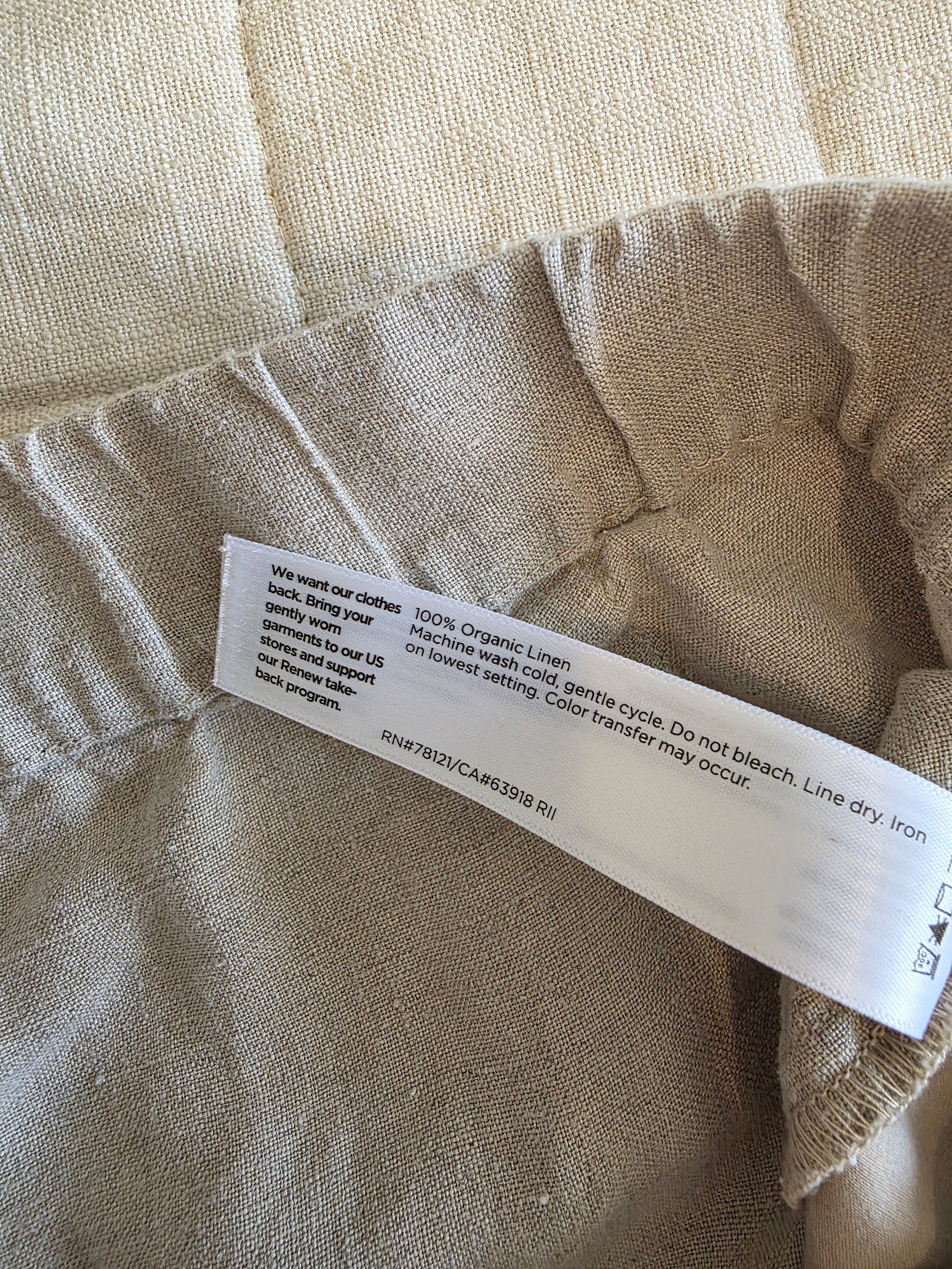 Eileen Fisher Linen Wide Leg Pants (XL)