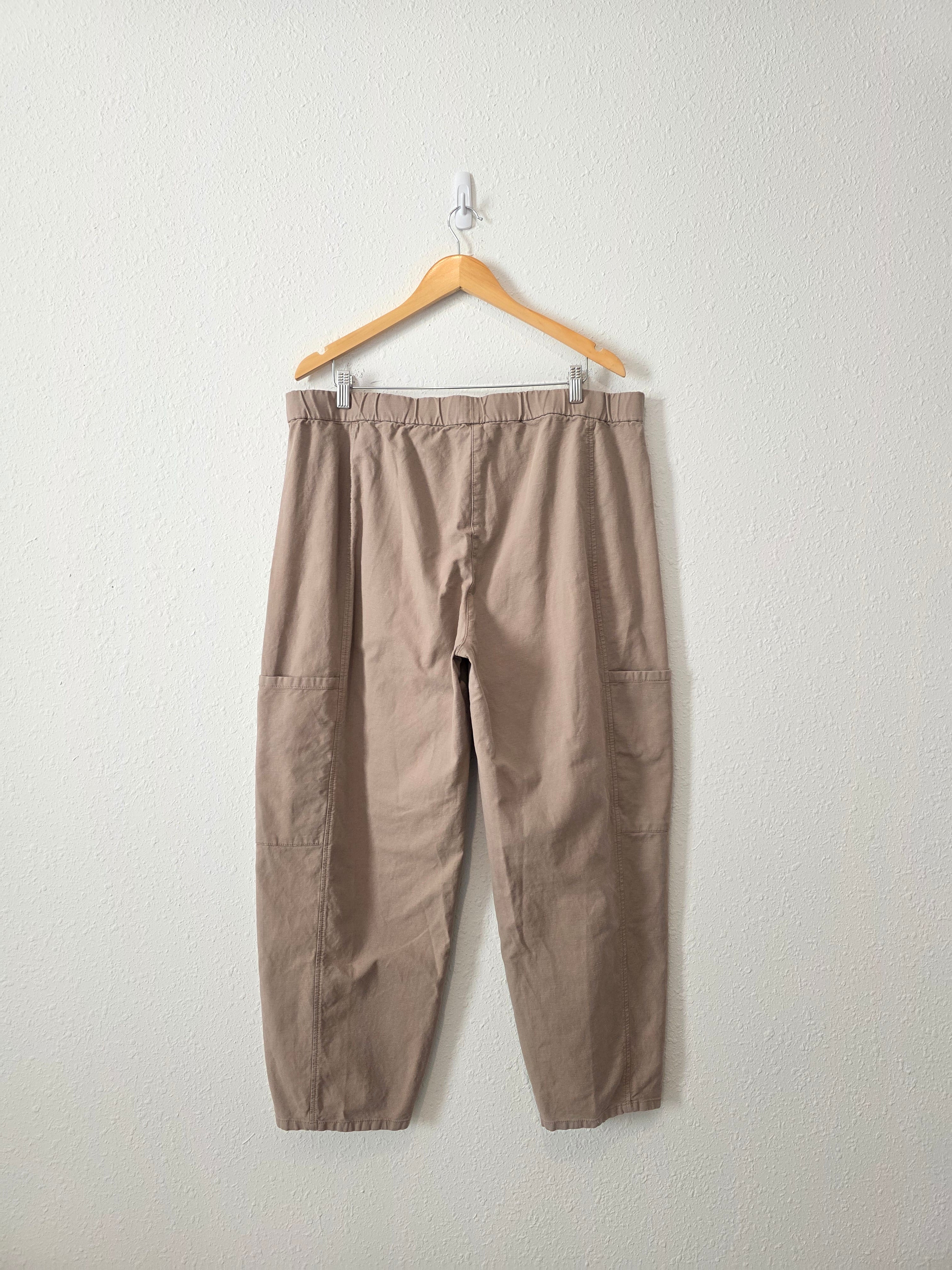 Eileen Fisher Neutral Straight Pants (XL)