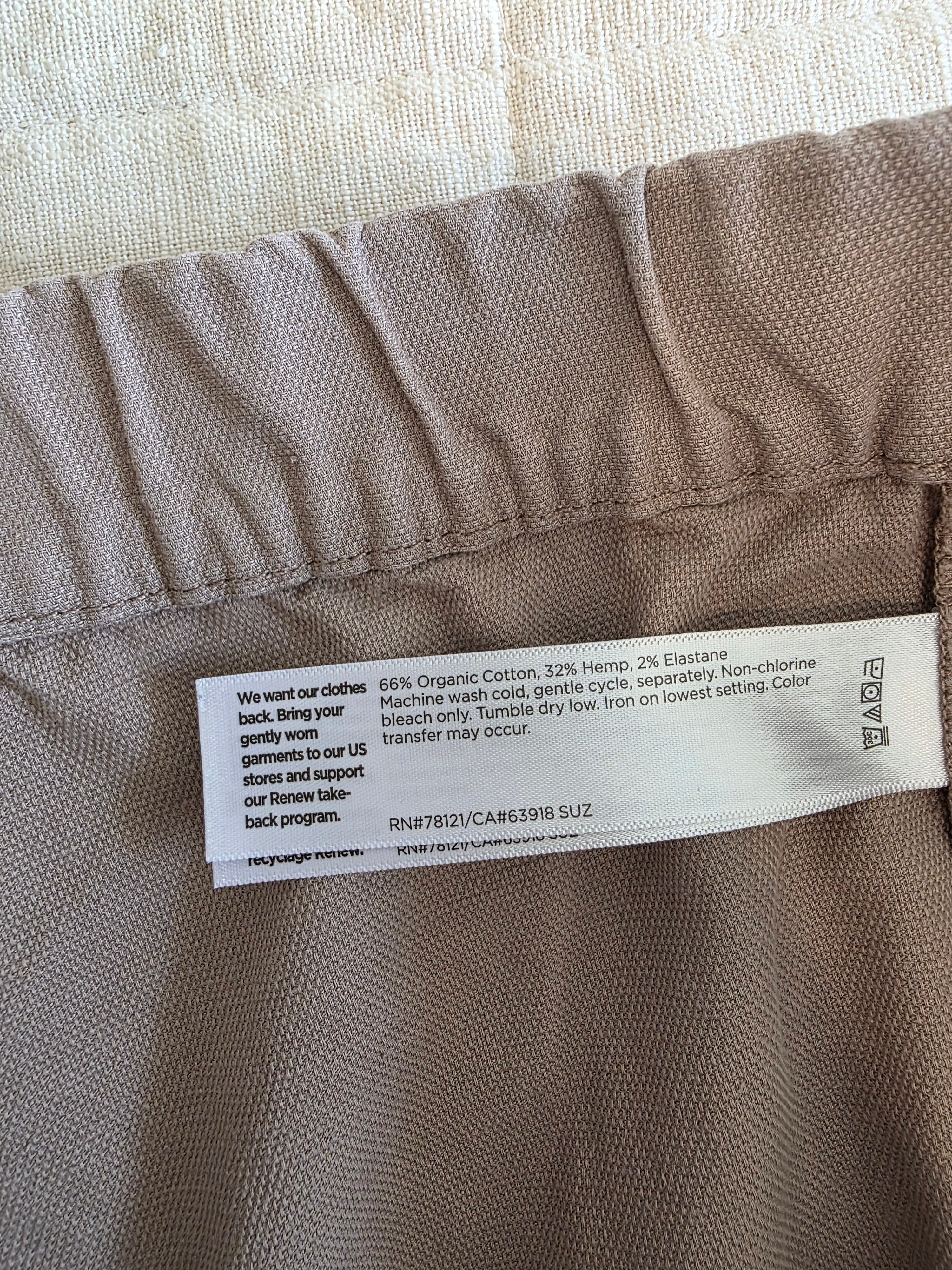 Eileen Fisher Neutral Straight Pants (XL)