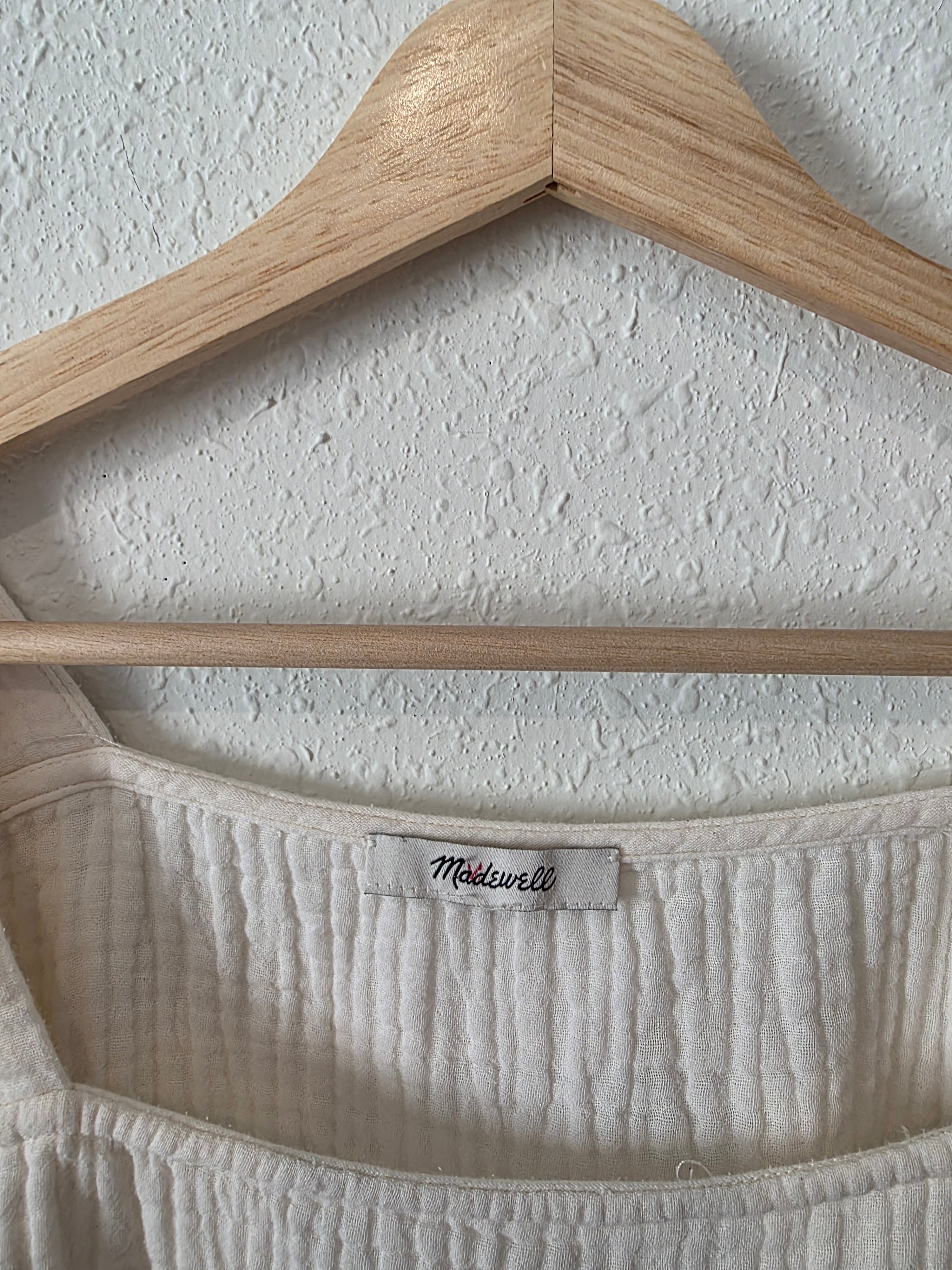 Madewell Gauze Puff Sleeve Top (M/L)