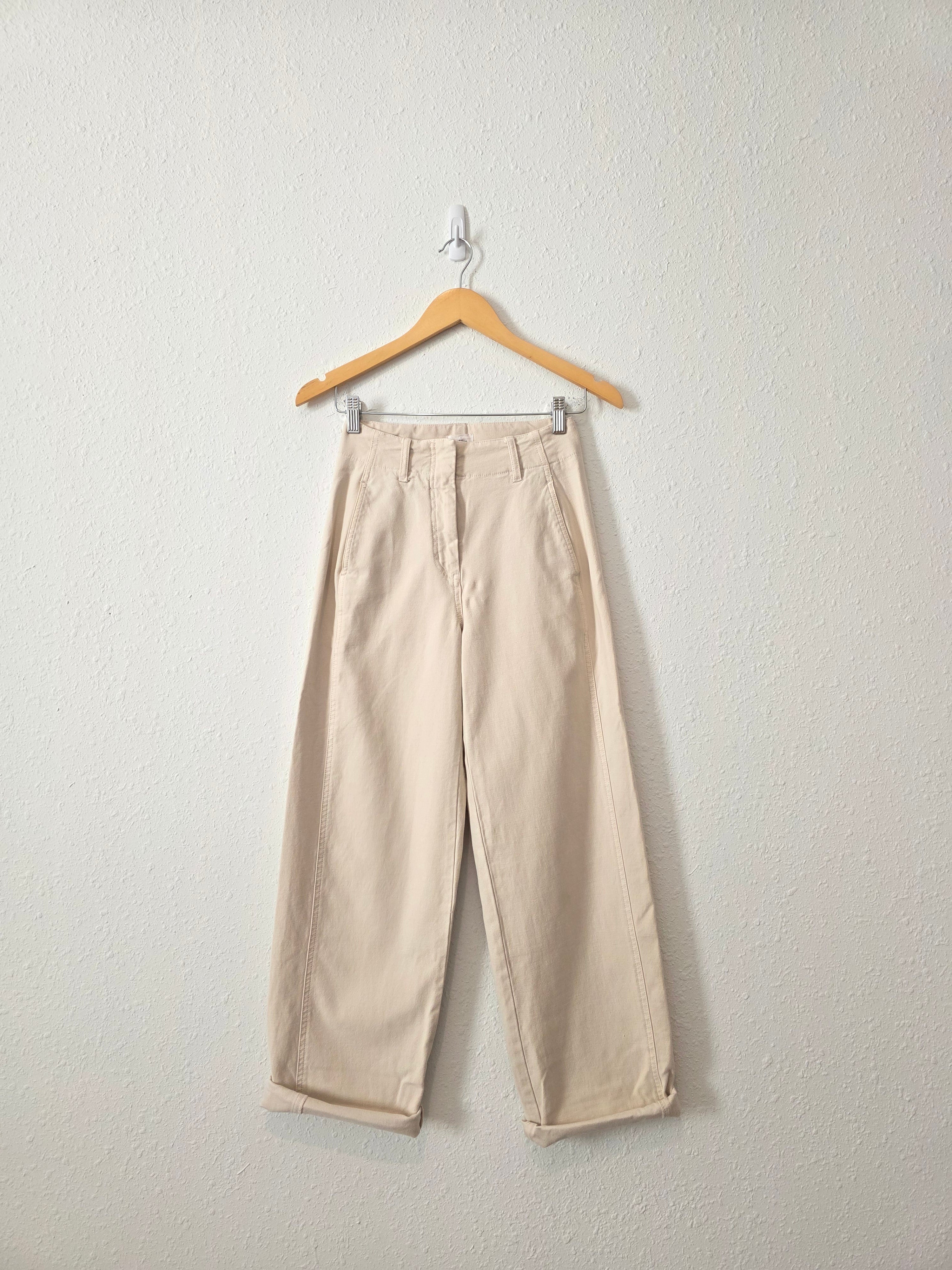 Wilfred Neutral Straight Pants (0)