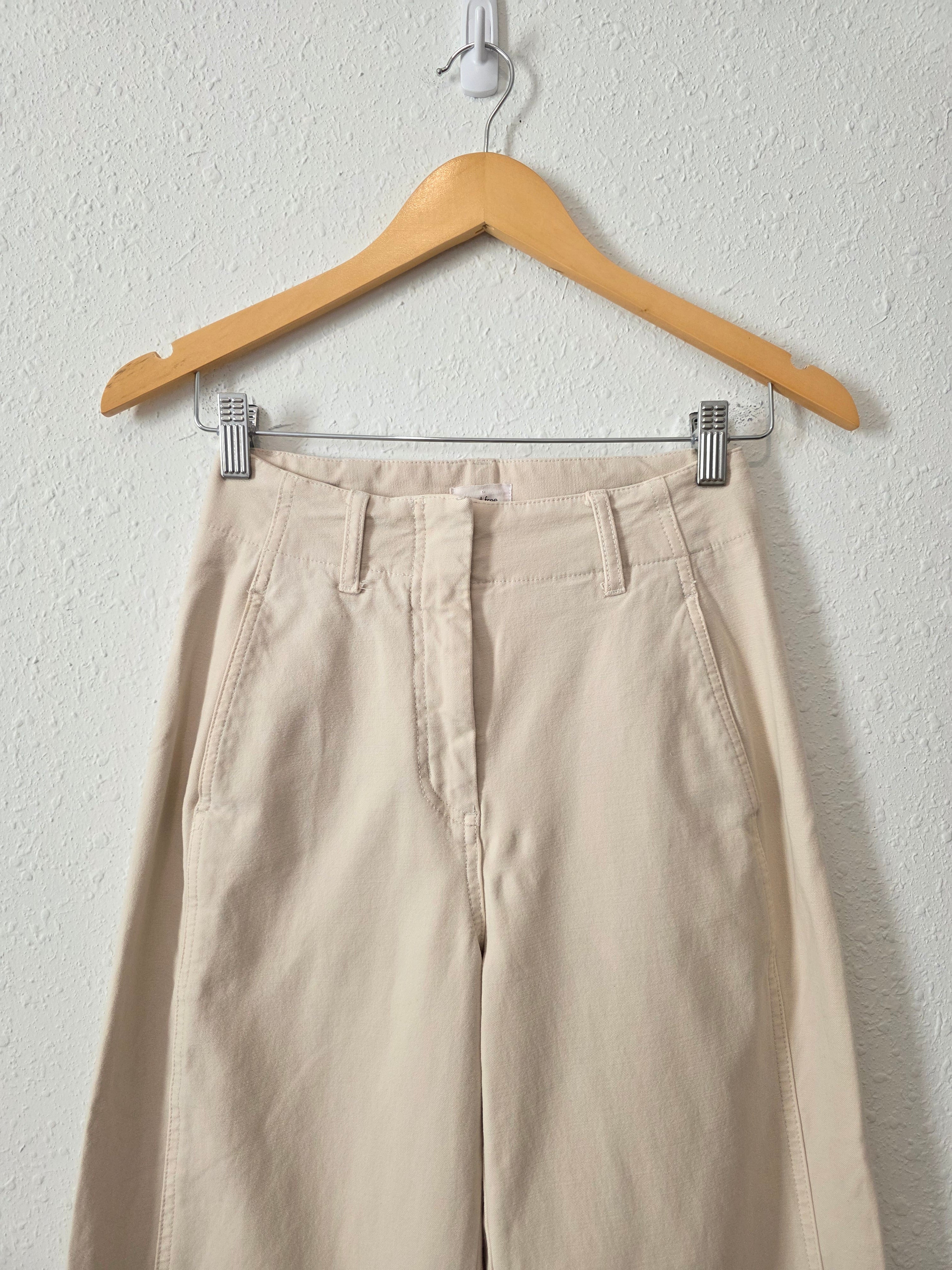 Wilfred Neutral Straight Pants (0)