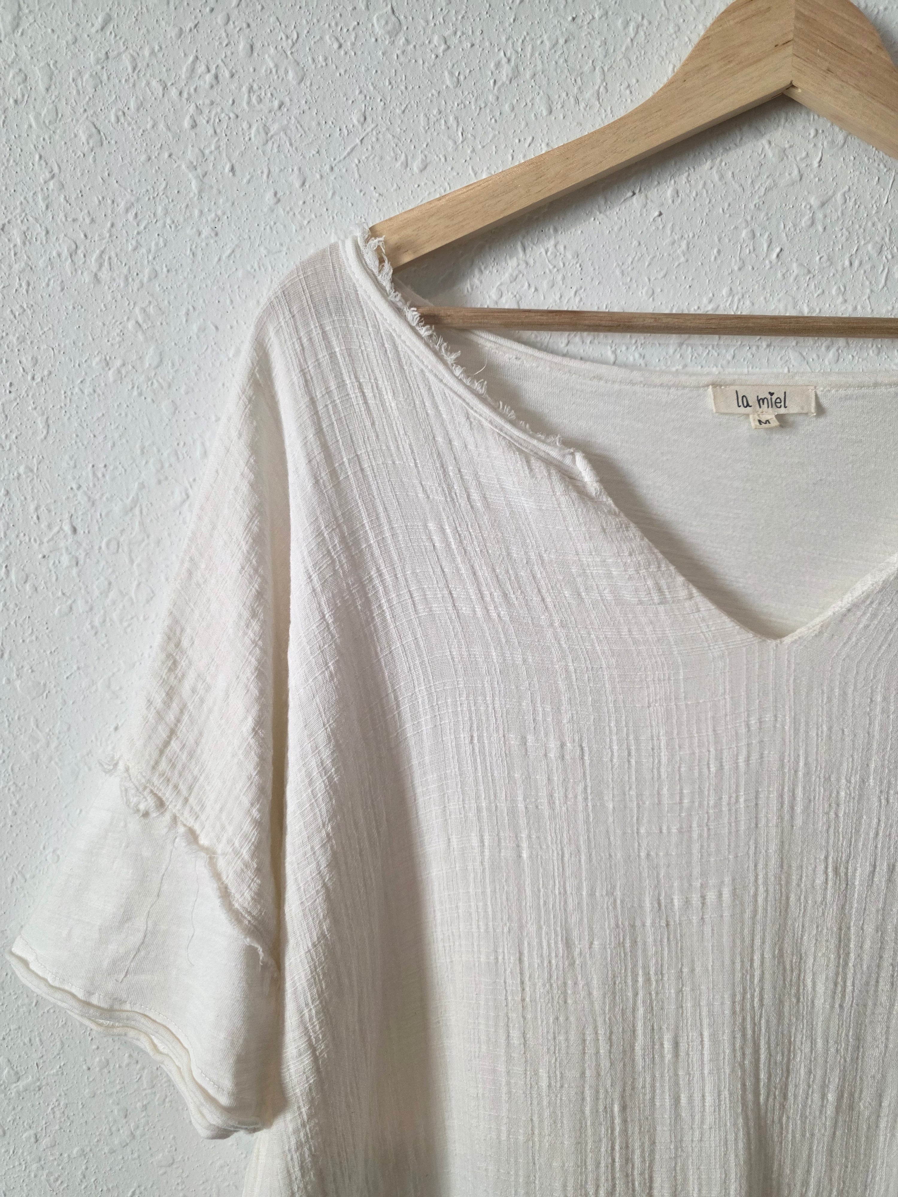 La Miel Oversized Gauze Top (M)