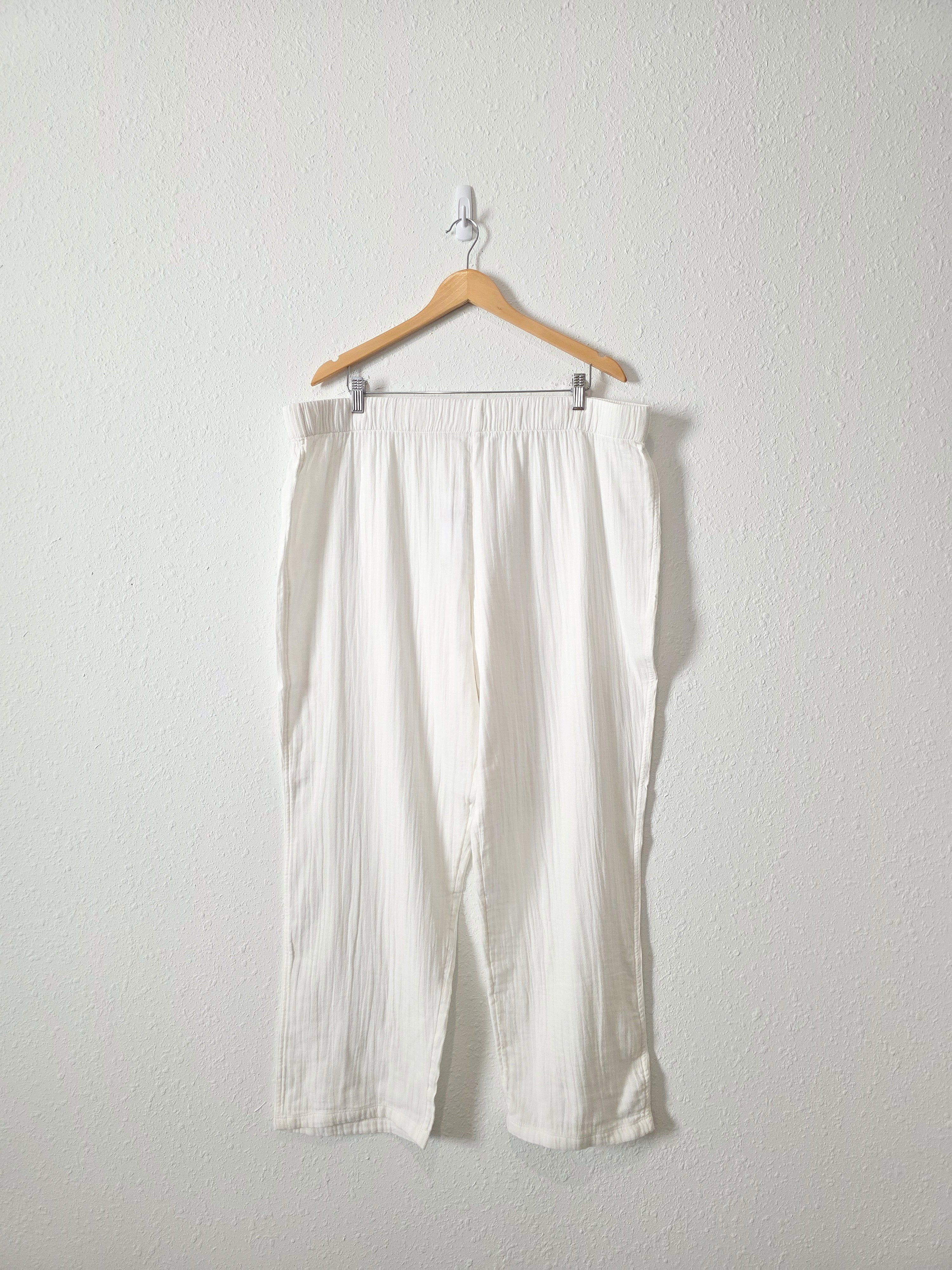 NEW White Gauze Pants (1X)