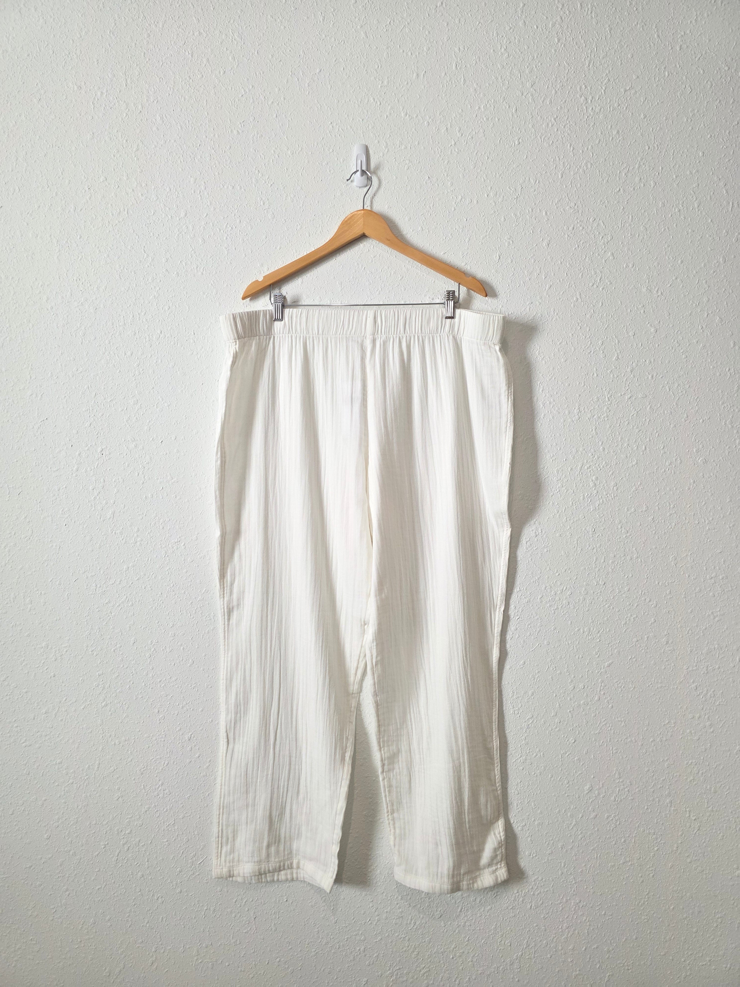 NEW White Gauze Pants (1X)