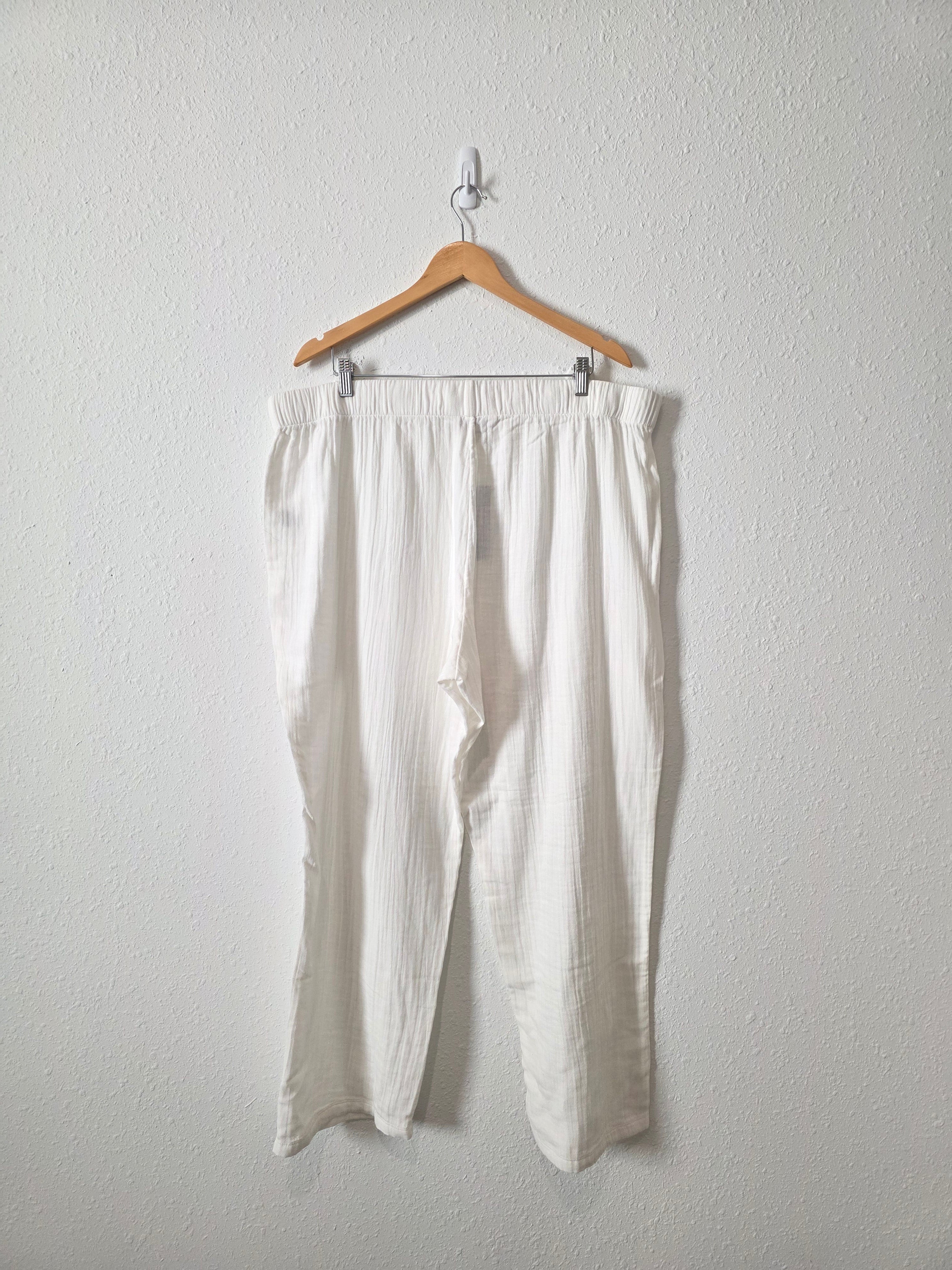 NEW White Gauze Pants (1X)