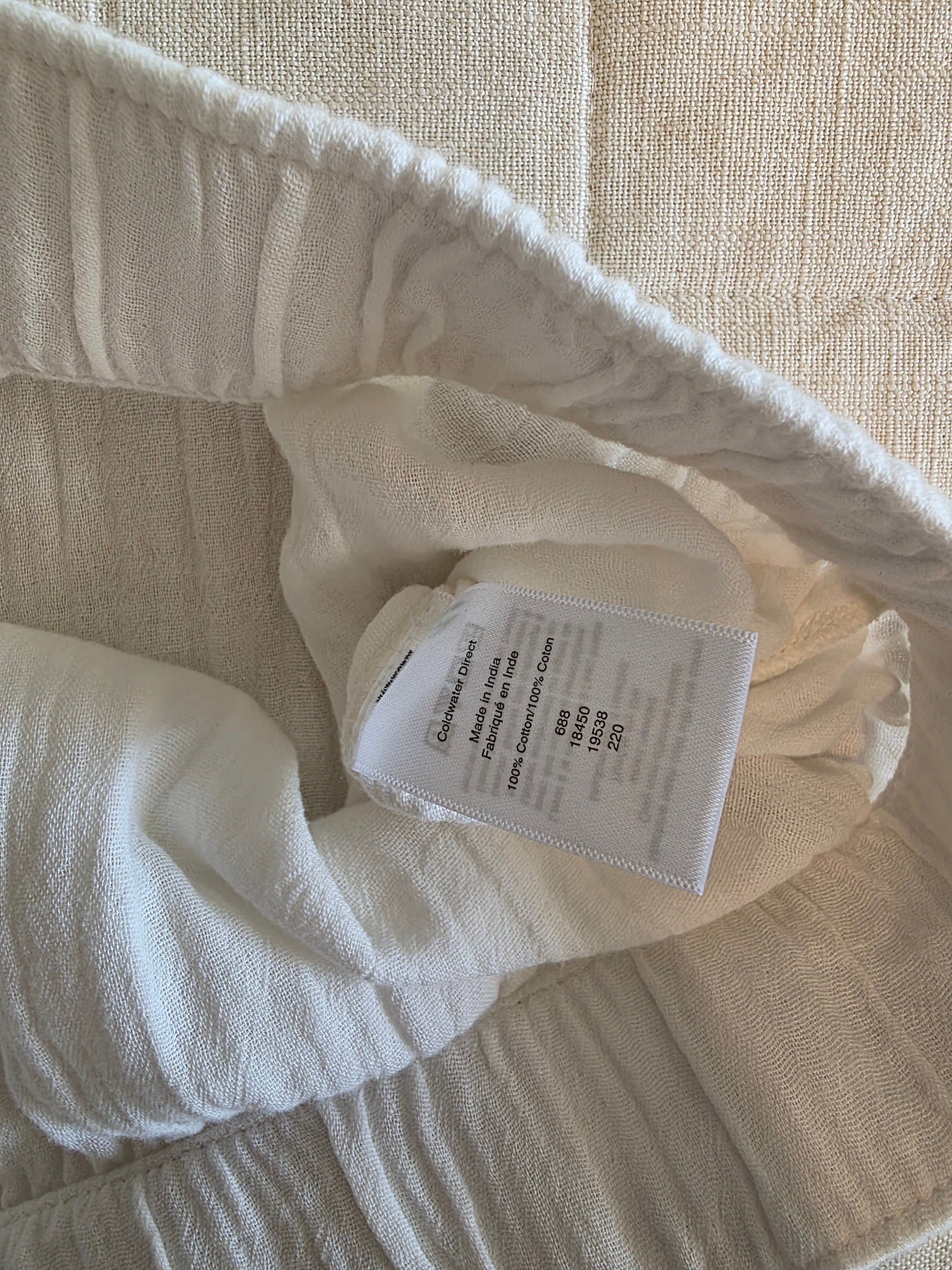 NEW White Gauze Pants (1X)