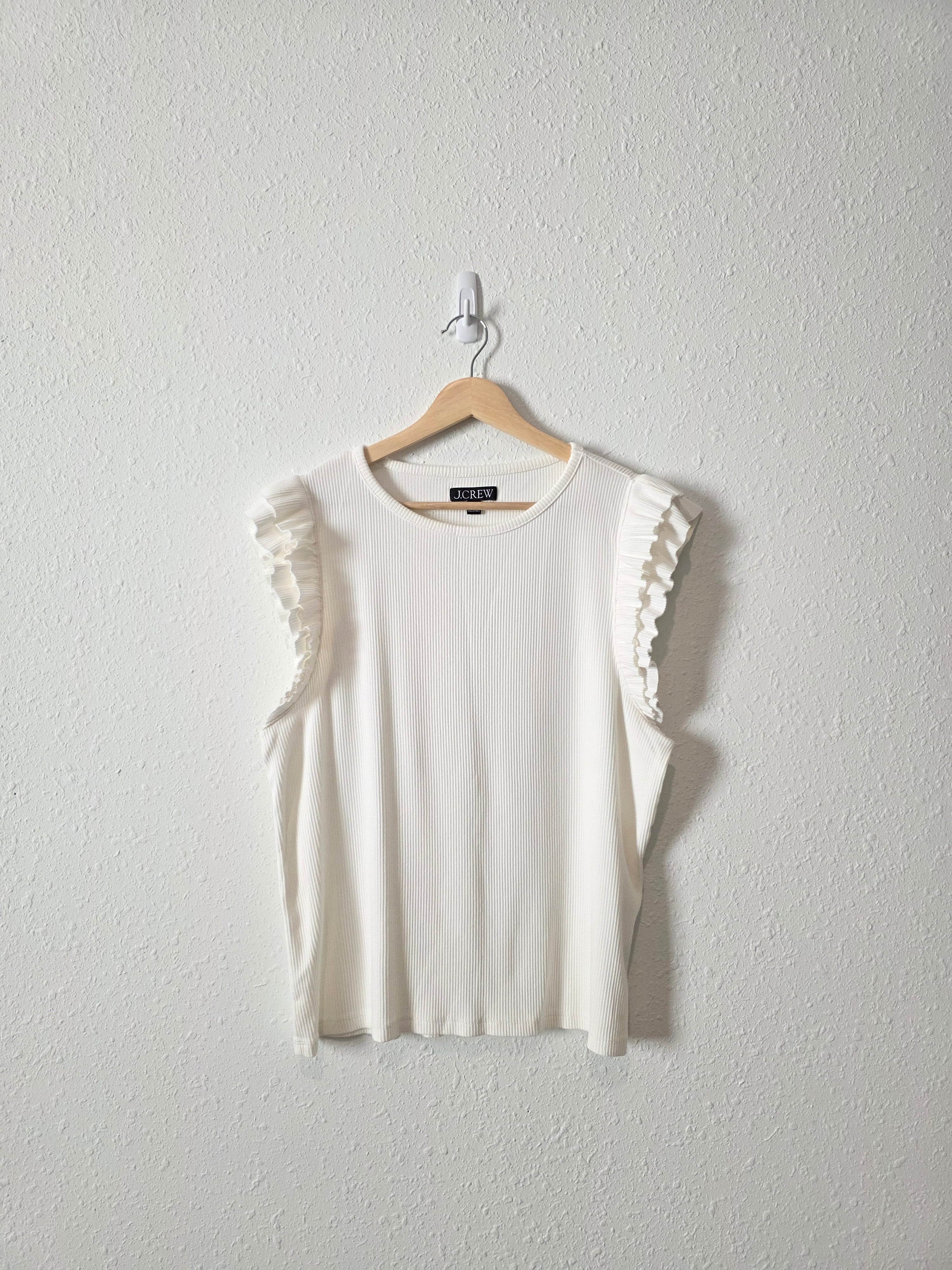 J.Crew Ribbed Crew Top (XXL)