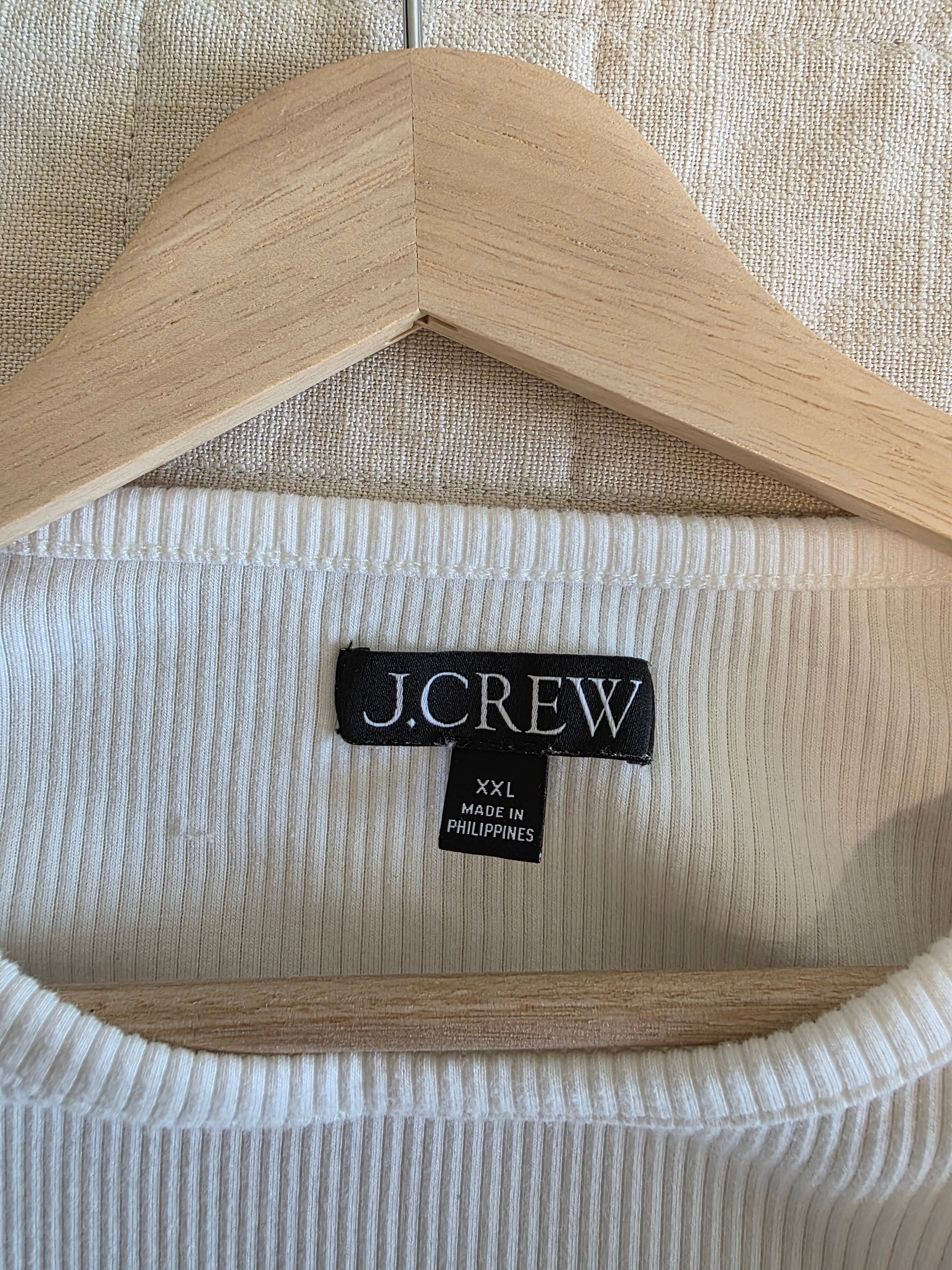 J.Crew Ribbed Crew Top (XXL)