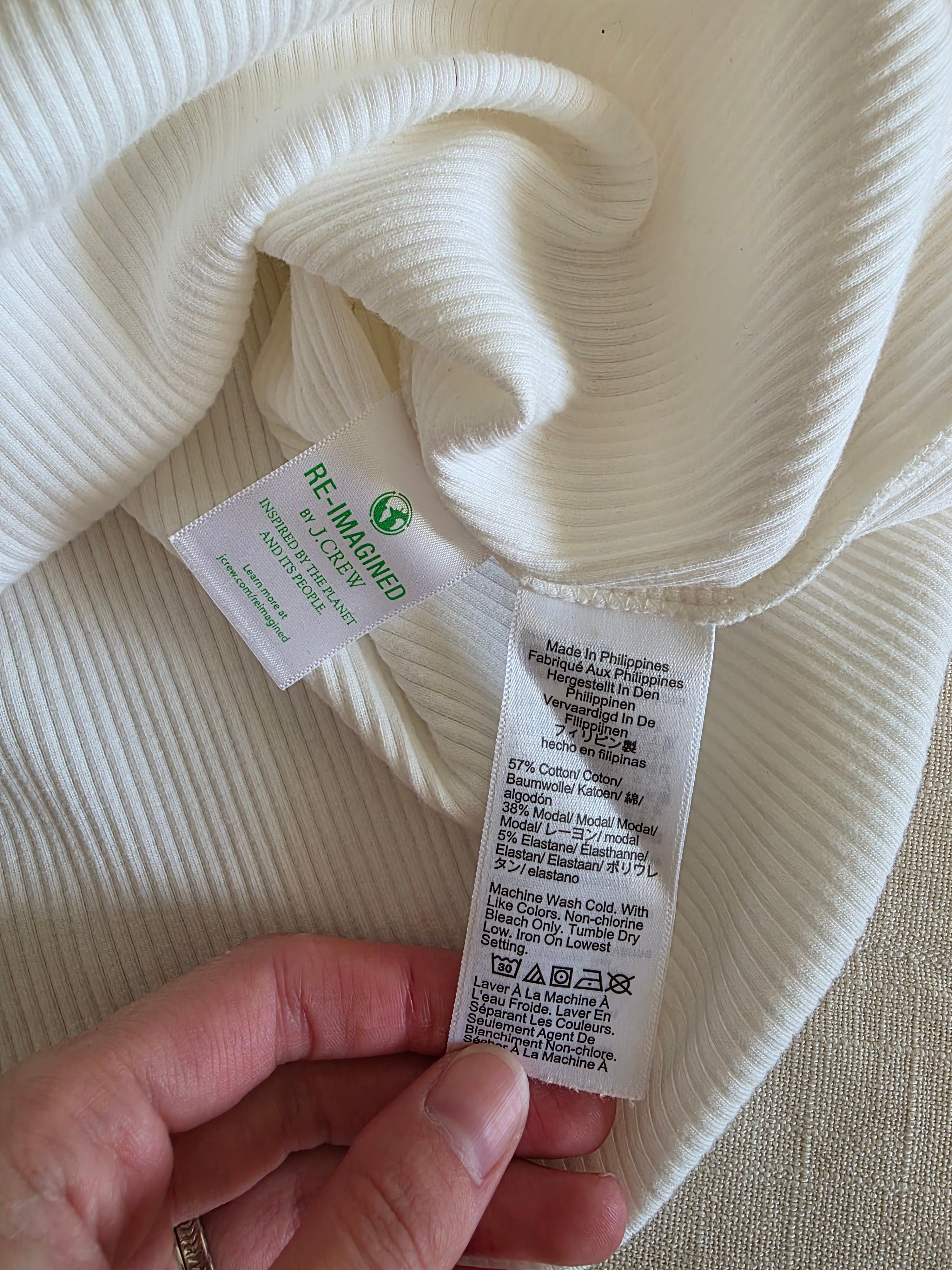 J.Crew Ribbed Crew Top (XXL)